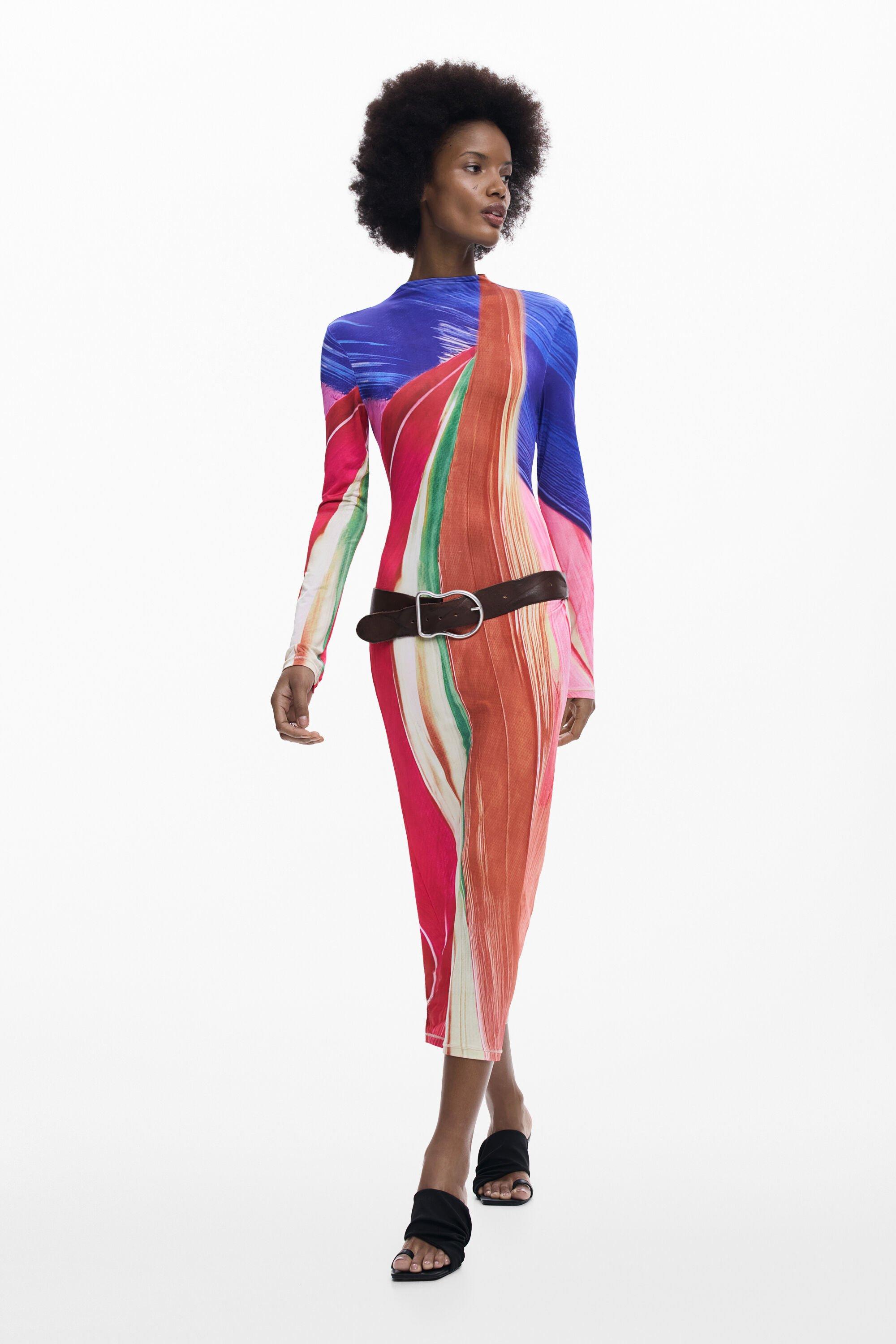 Knit arty dress by DESIGUAL
