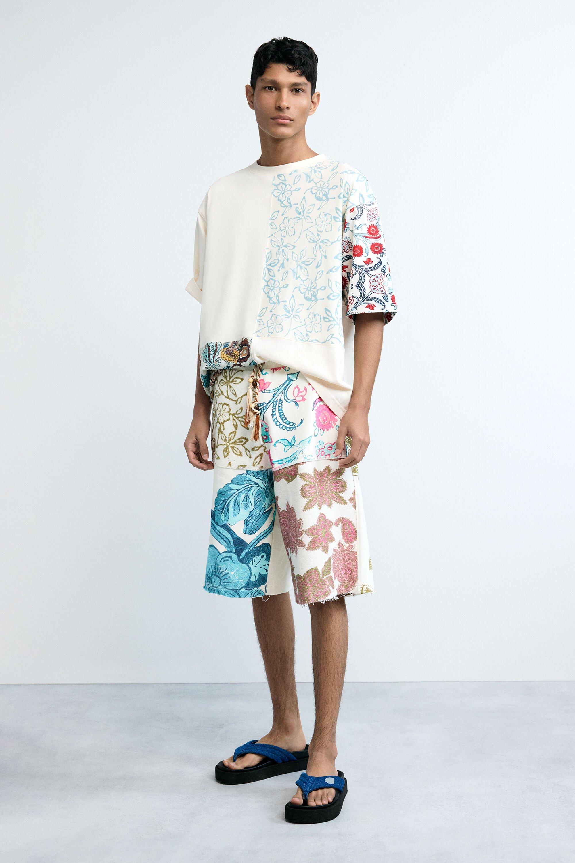 Knit bermuda flowers by DESIGUAL