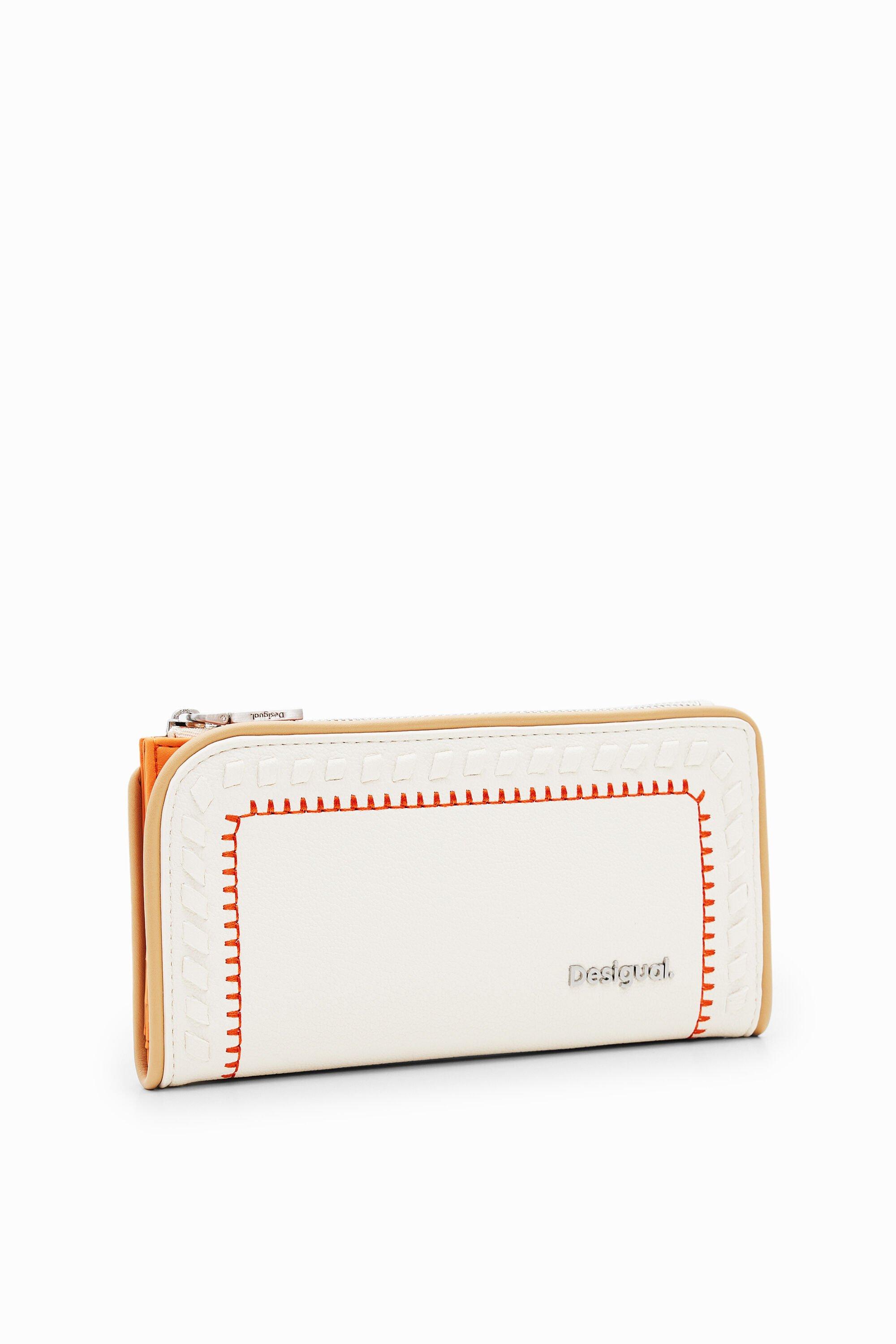 L wallet with topstitching by DESIGUAL