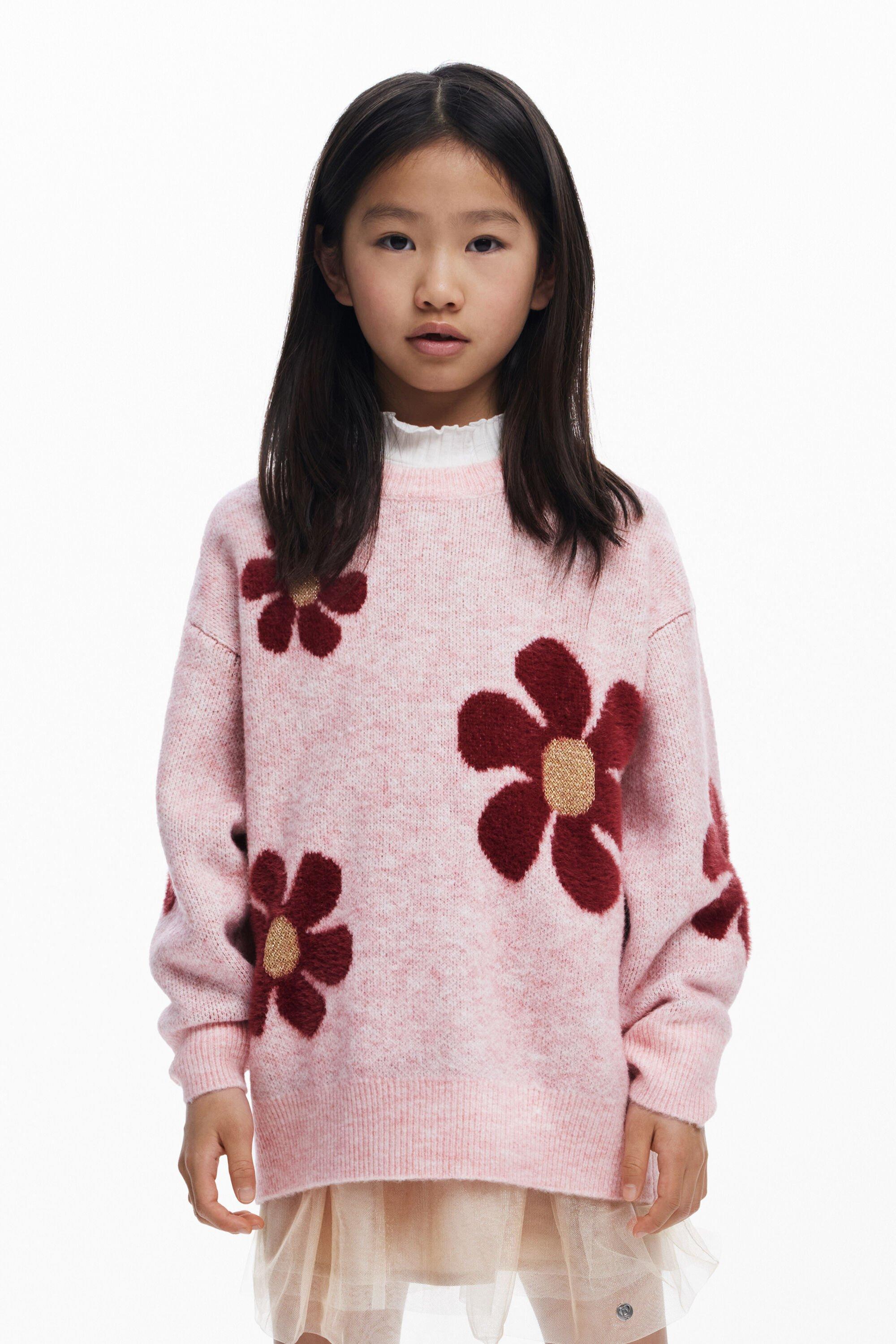 Large floral sweater by DESIGUAL