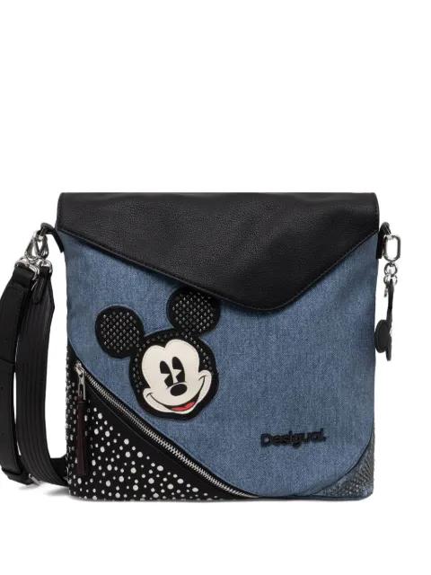 Large mickey-mouse studded denim backpack by DESIGUAL