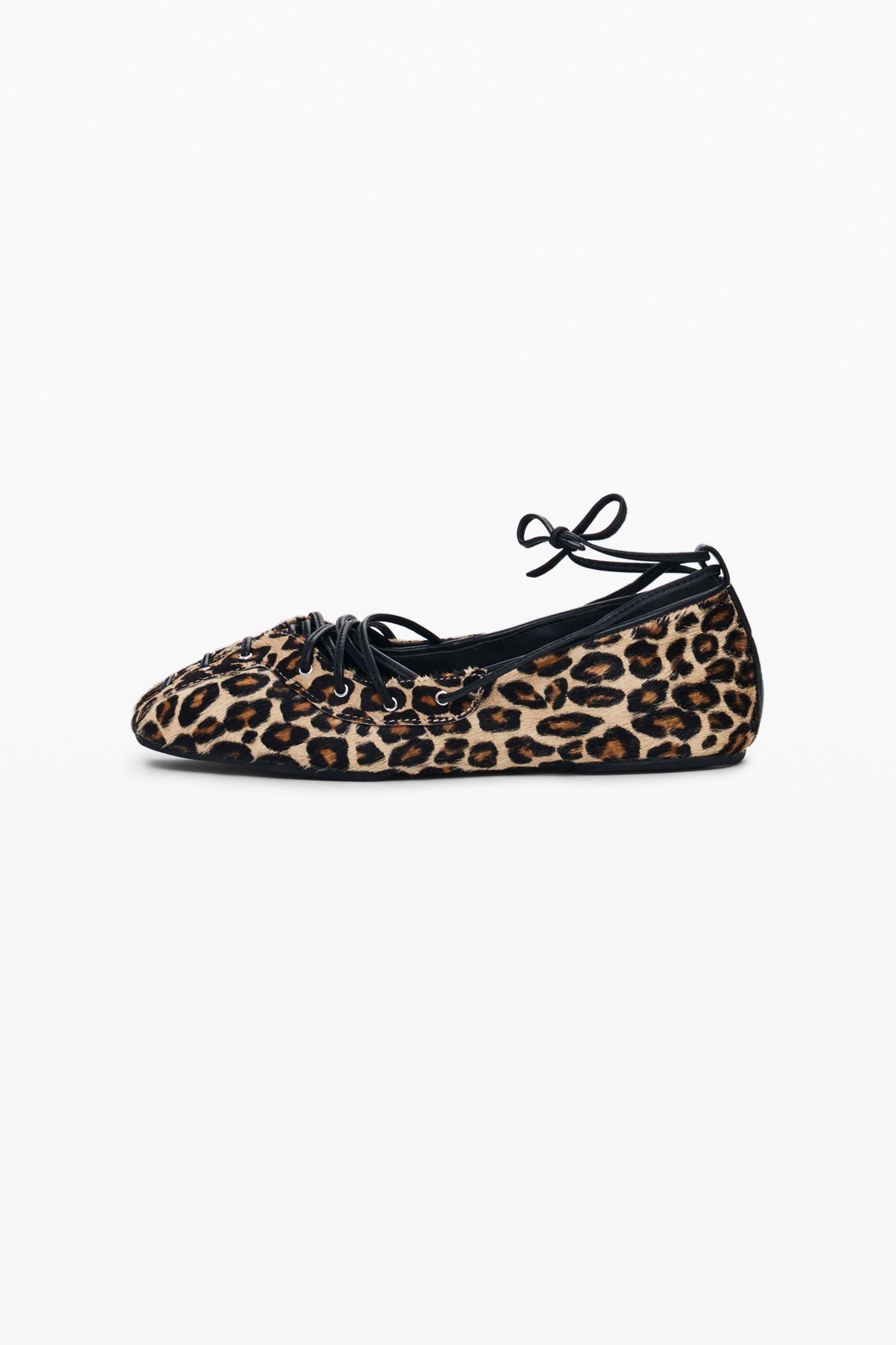 Leather print ballerina by DESIGUAL