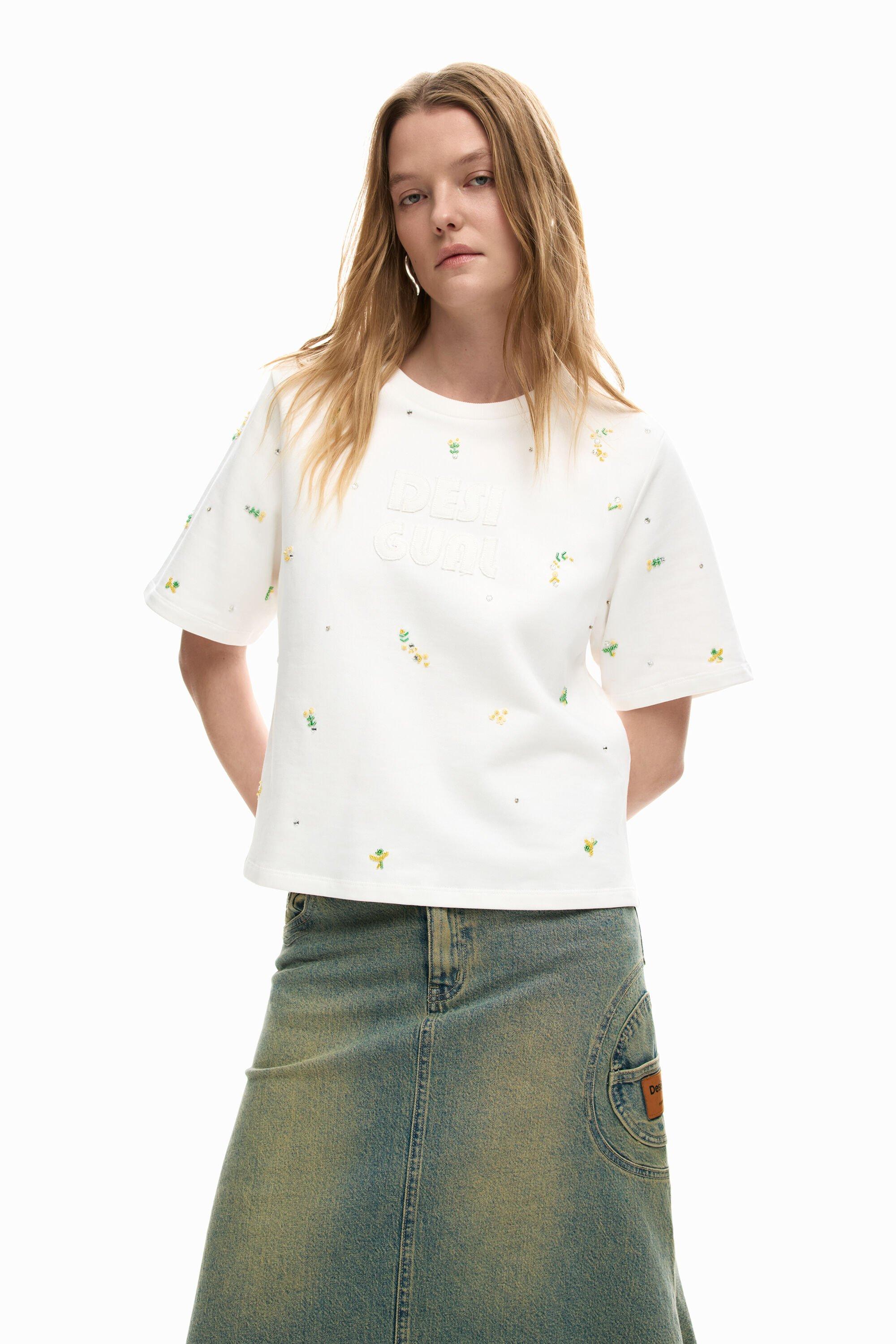 Logo t-shirt with appliqués by DESIGUAL
