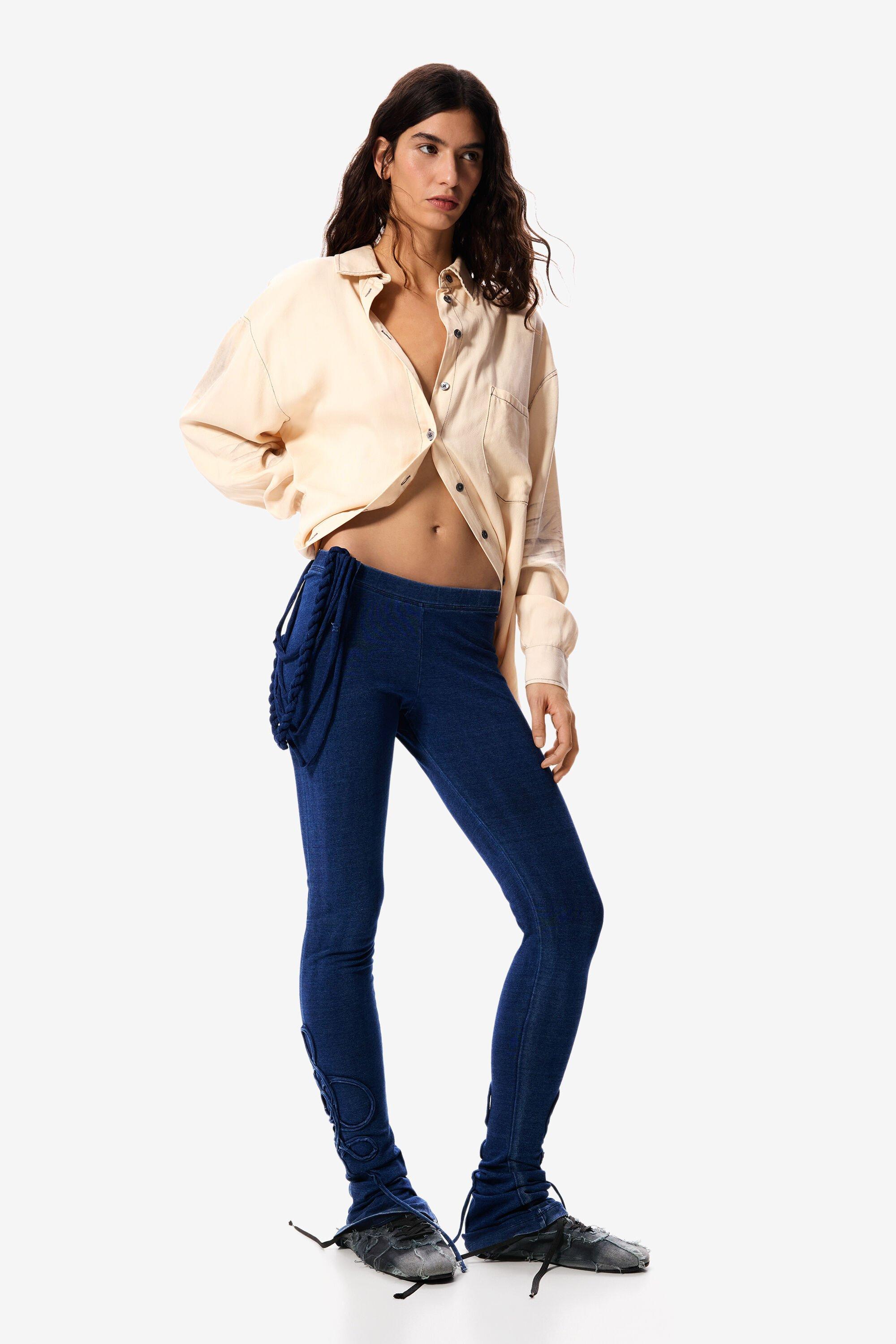 Long Knit Trousers Masha Popova by DESIGUAL