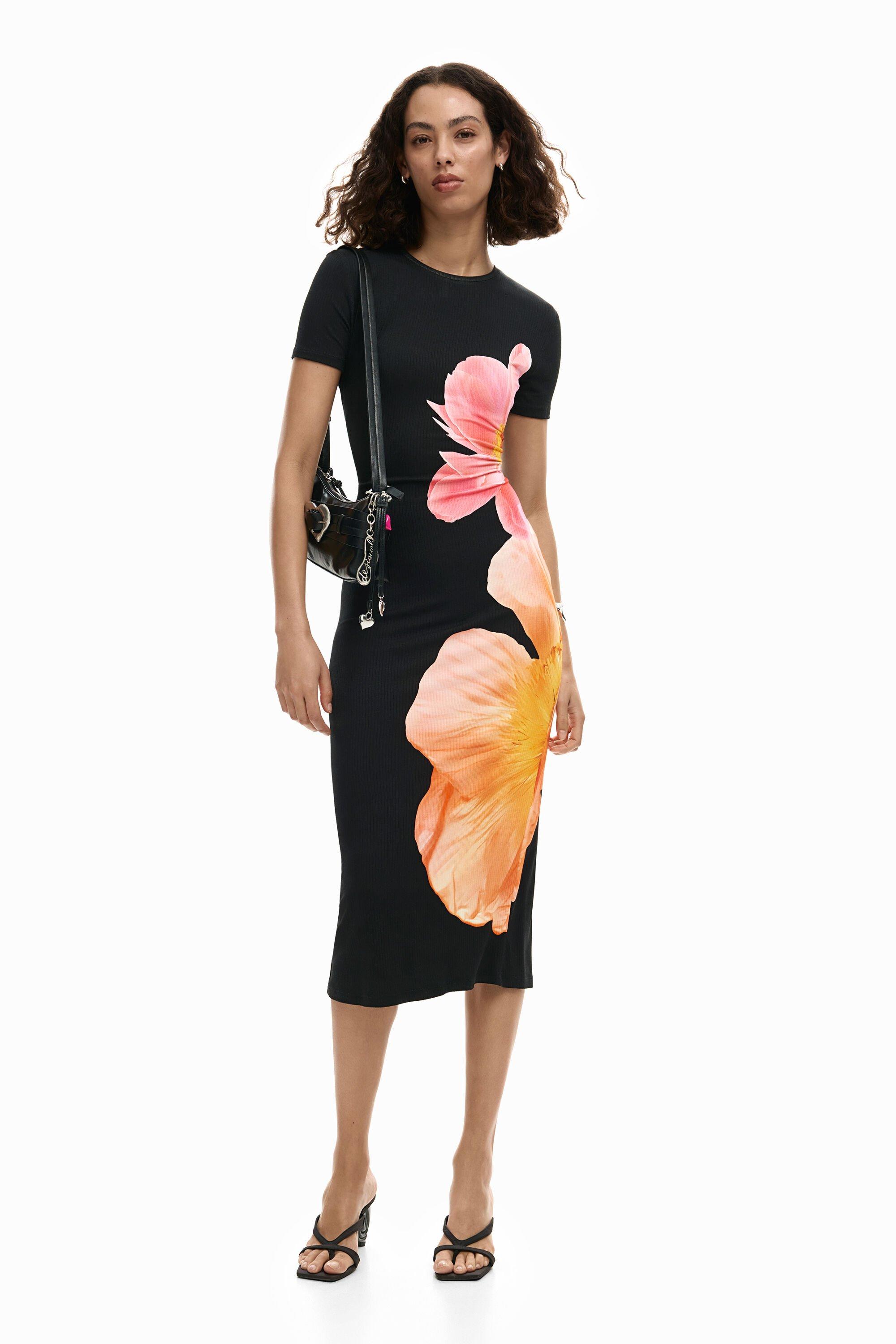 Long floral dress by DESIGUAL