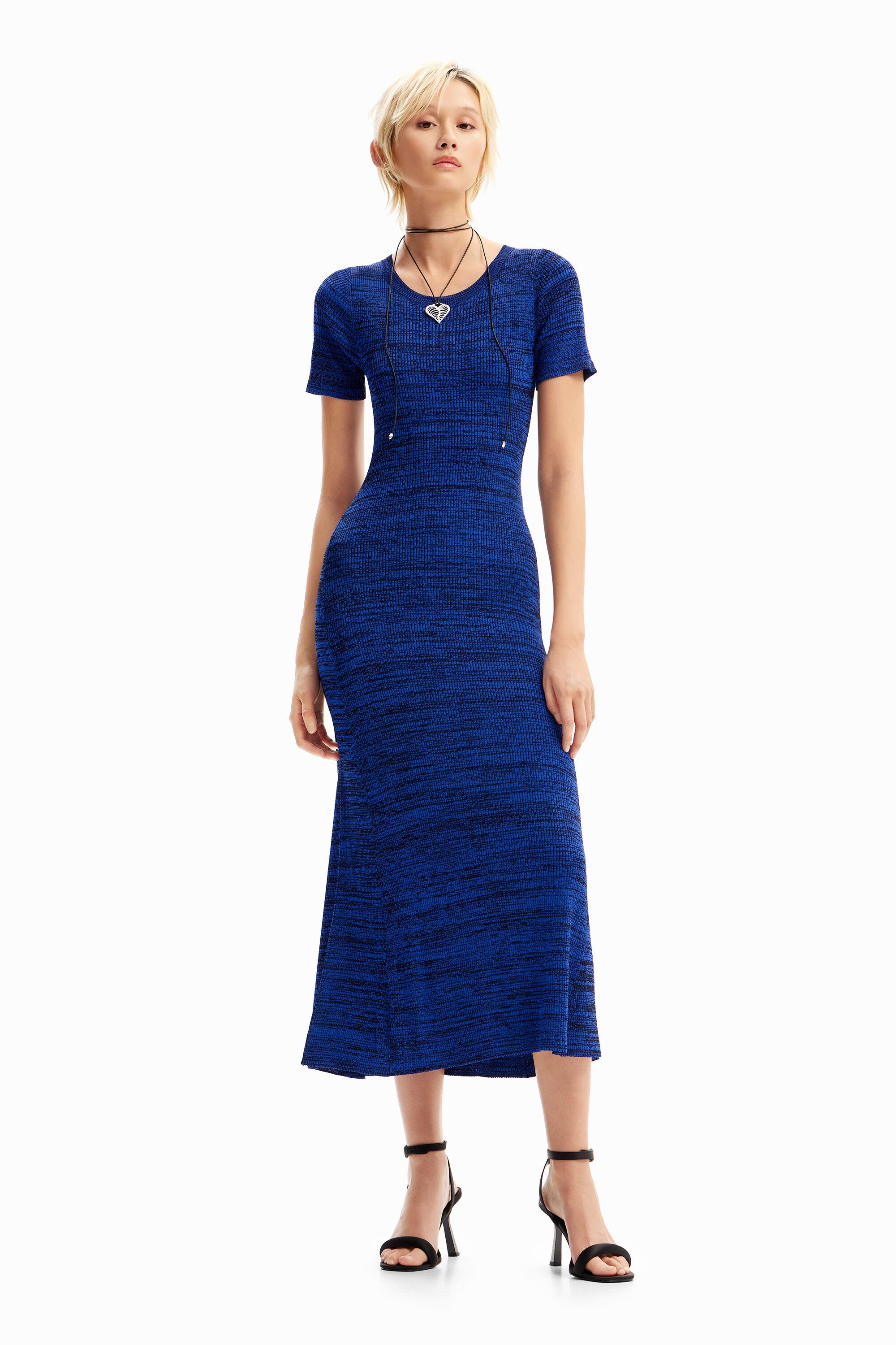 Long mottled ribbed dress by DESIGUAL
