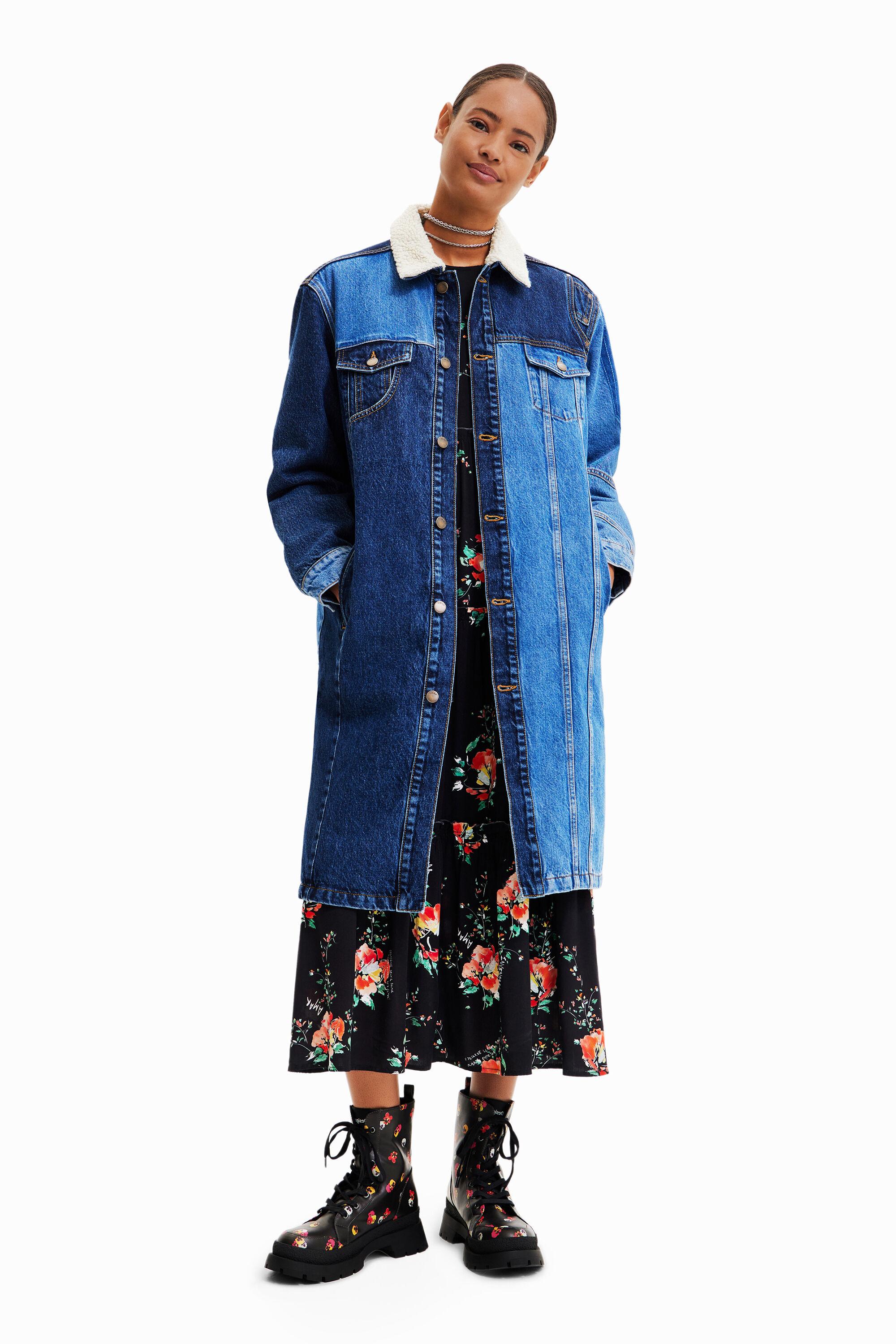 Long padded denim jacket by DESIGUAL