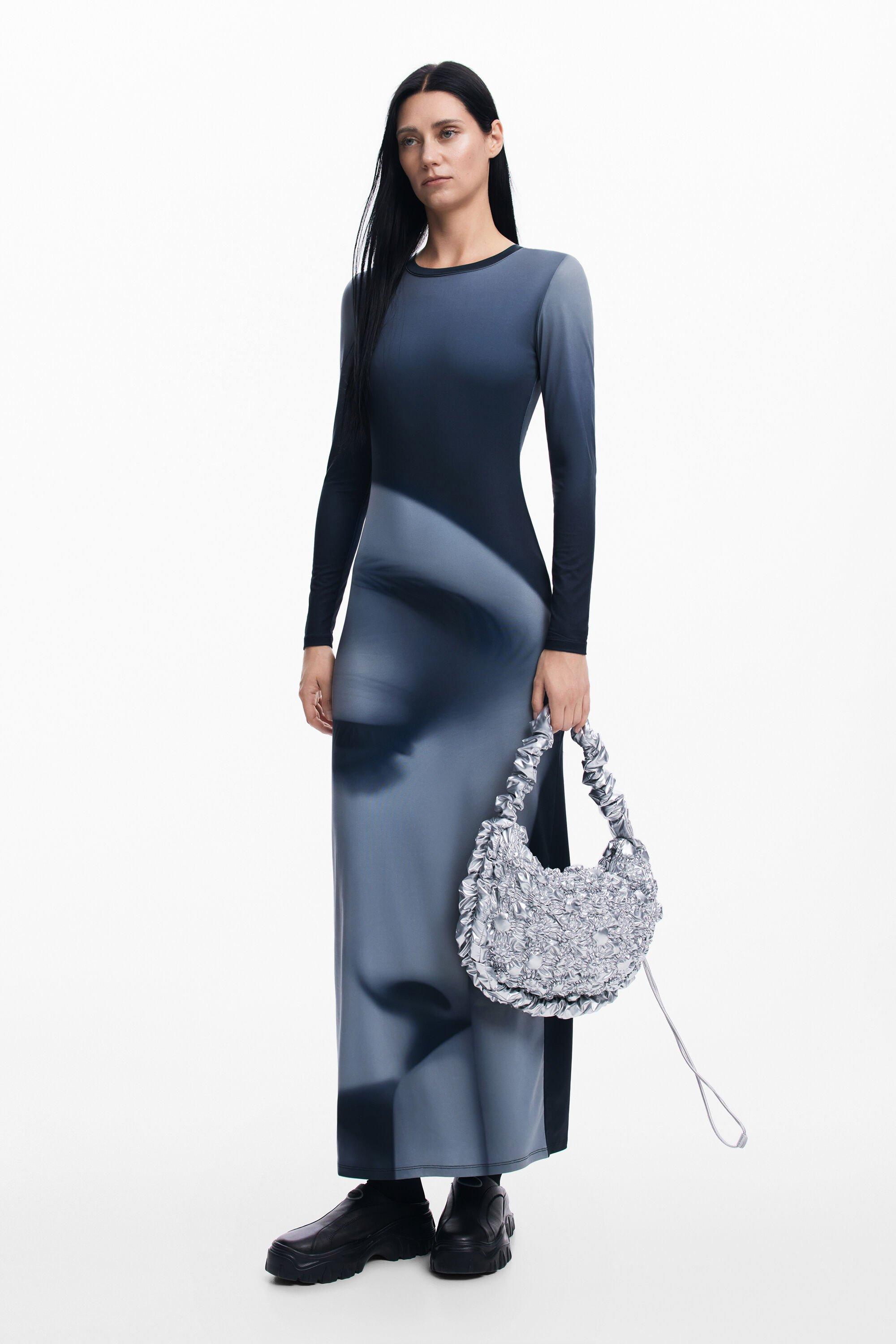 Long portrait dress by DESIGUAL