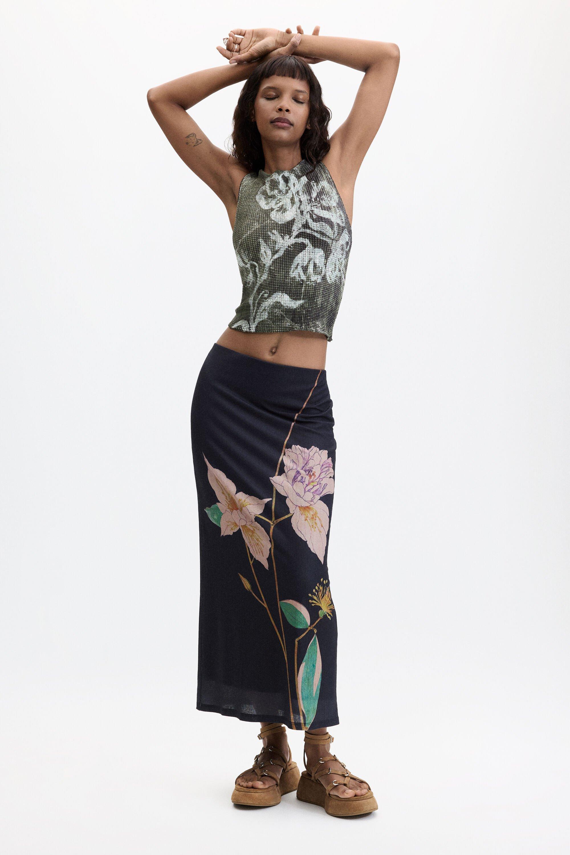Long printed skirt by DESIGUAL