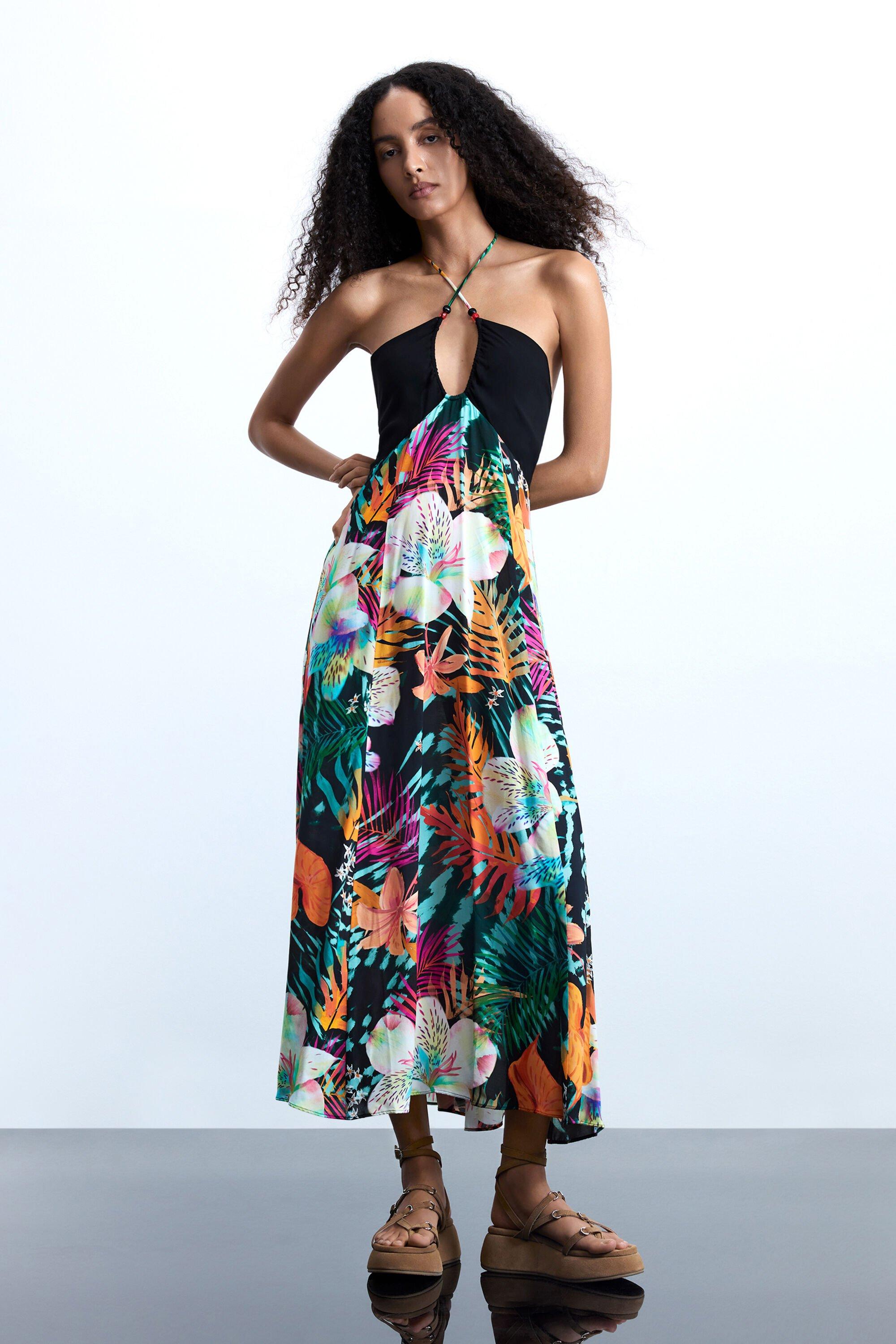 Long tropical dress by DESIGUAL