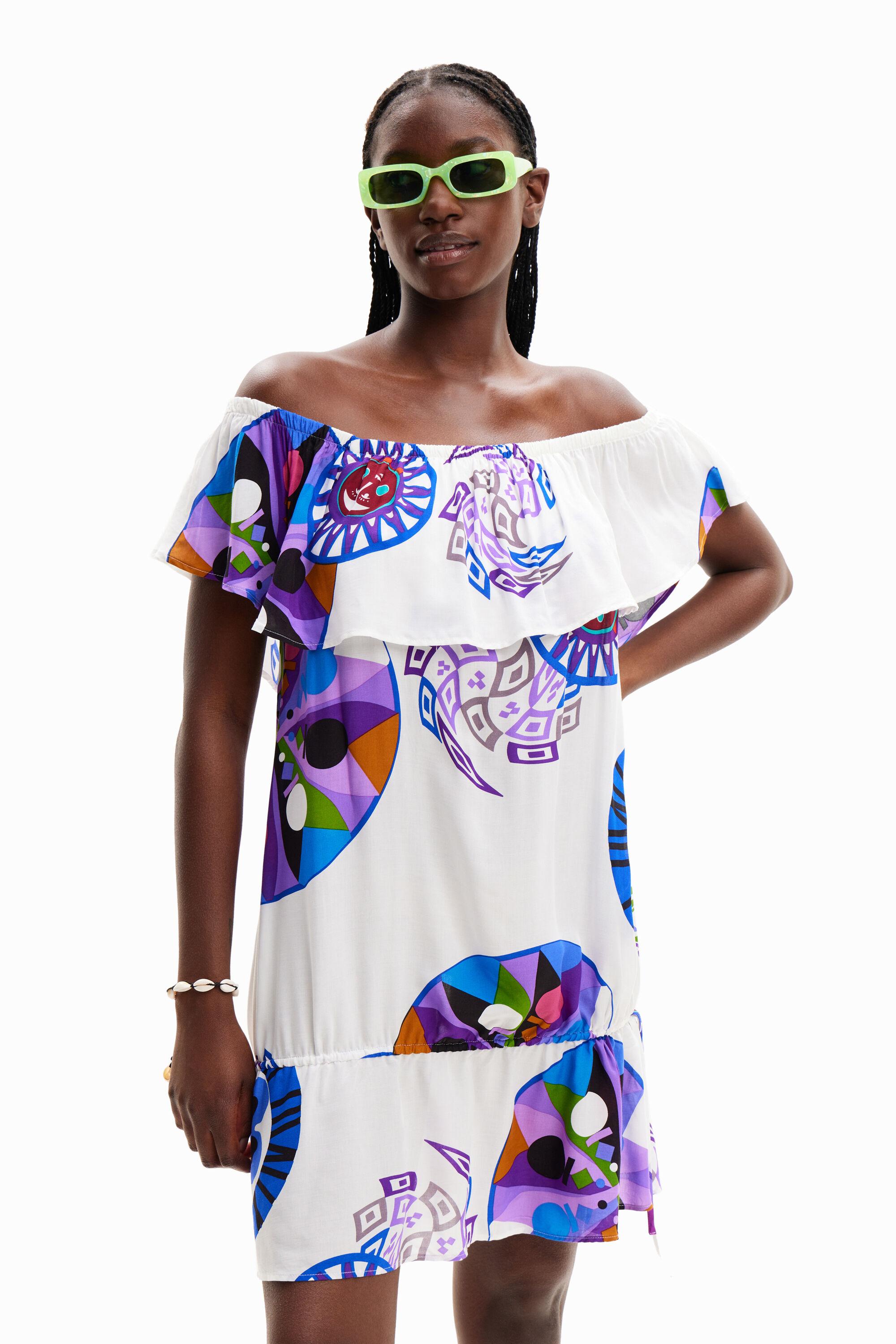M. Christian Lacroix short ruffle dress by DESIGUAL