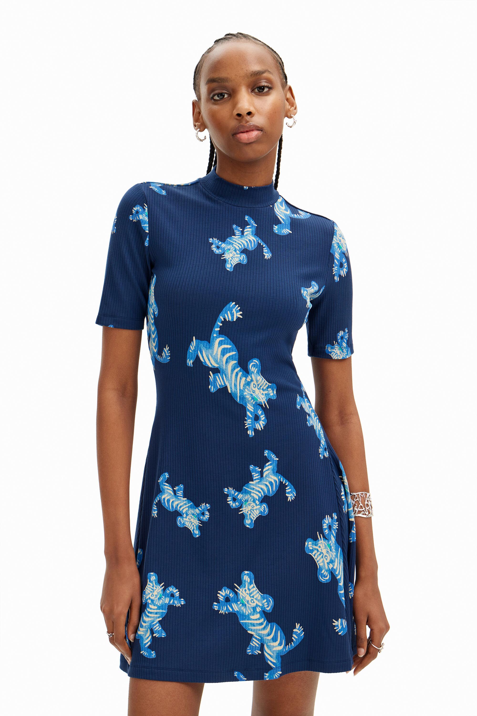 M. Christianacroix short tiger dress by DESIGUAL