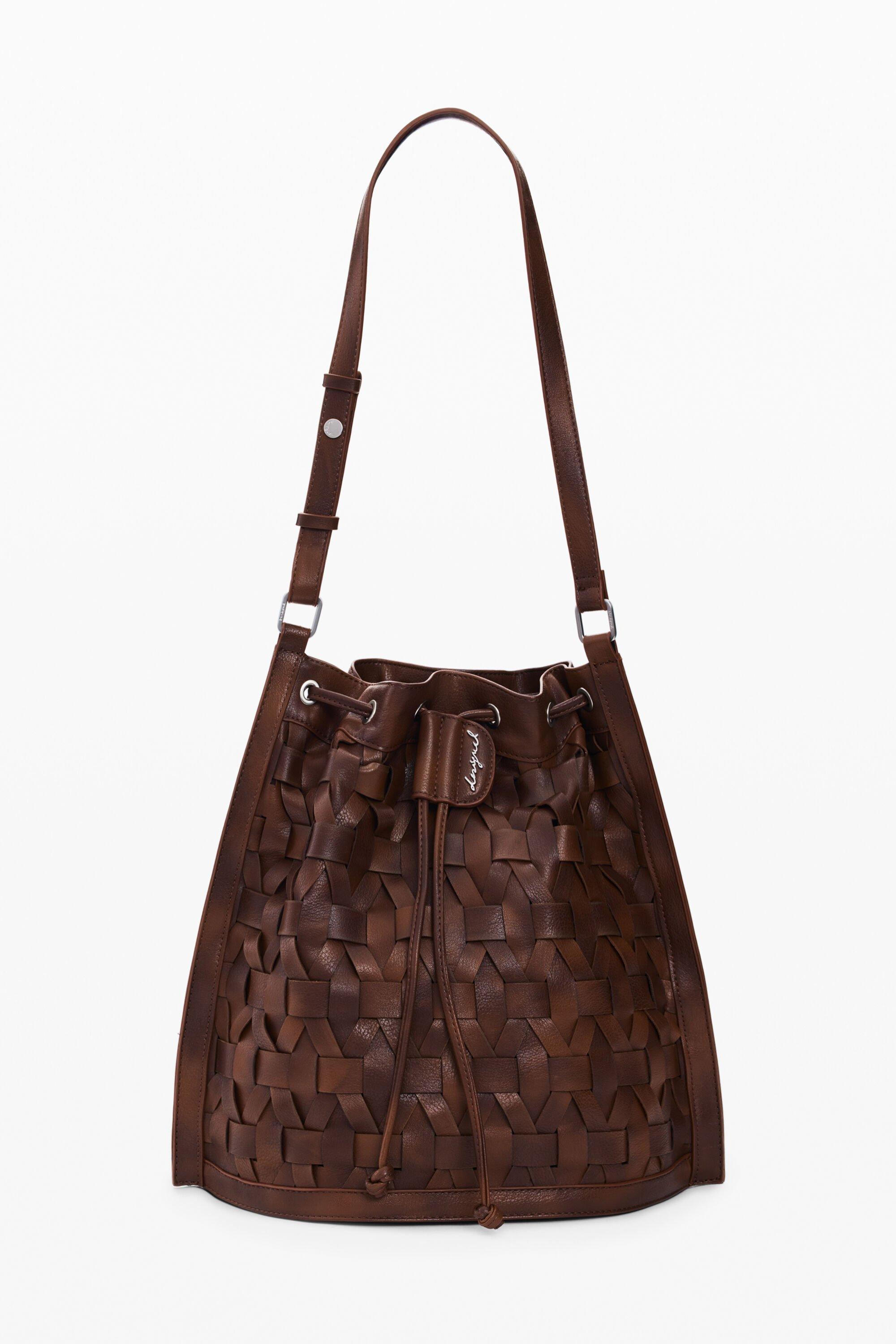 Medium braided drawstring backpack by DESIGUAL