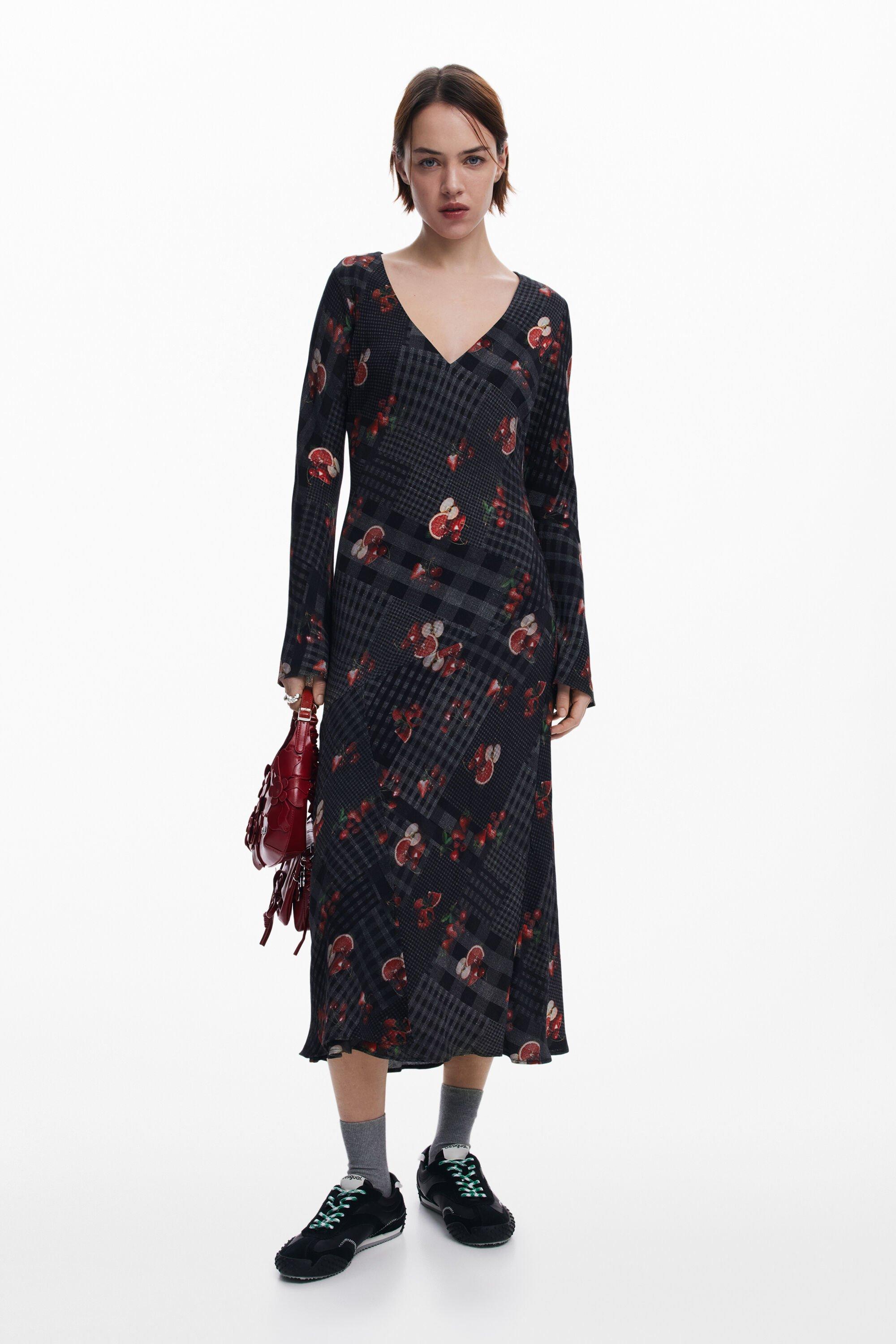 Midi dress with checks by DESIGUAL