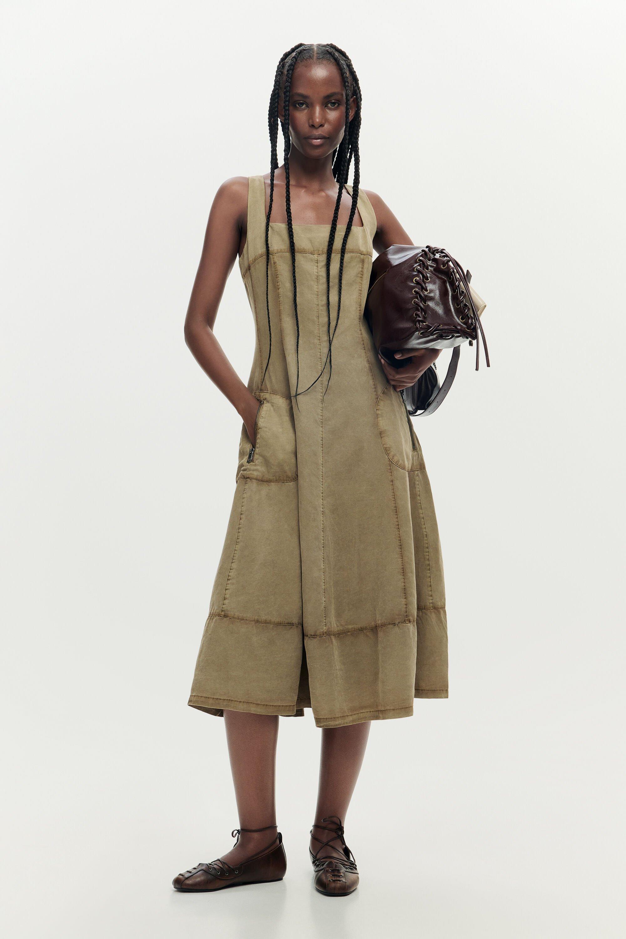 Midi seams dress by DESIGUAL