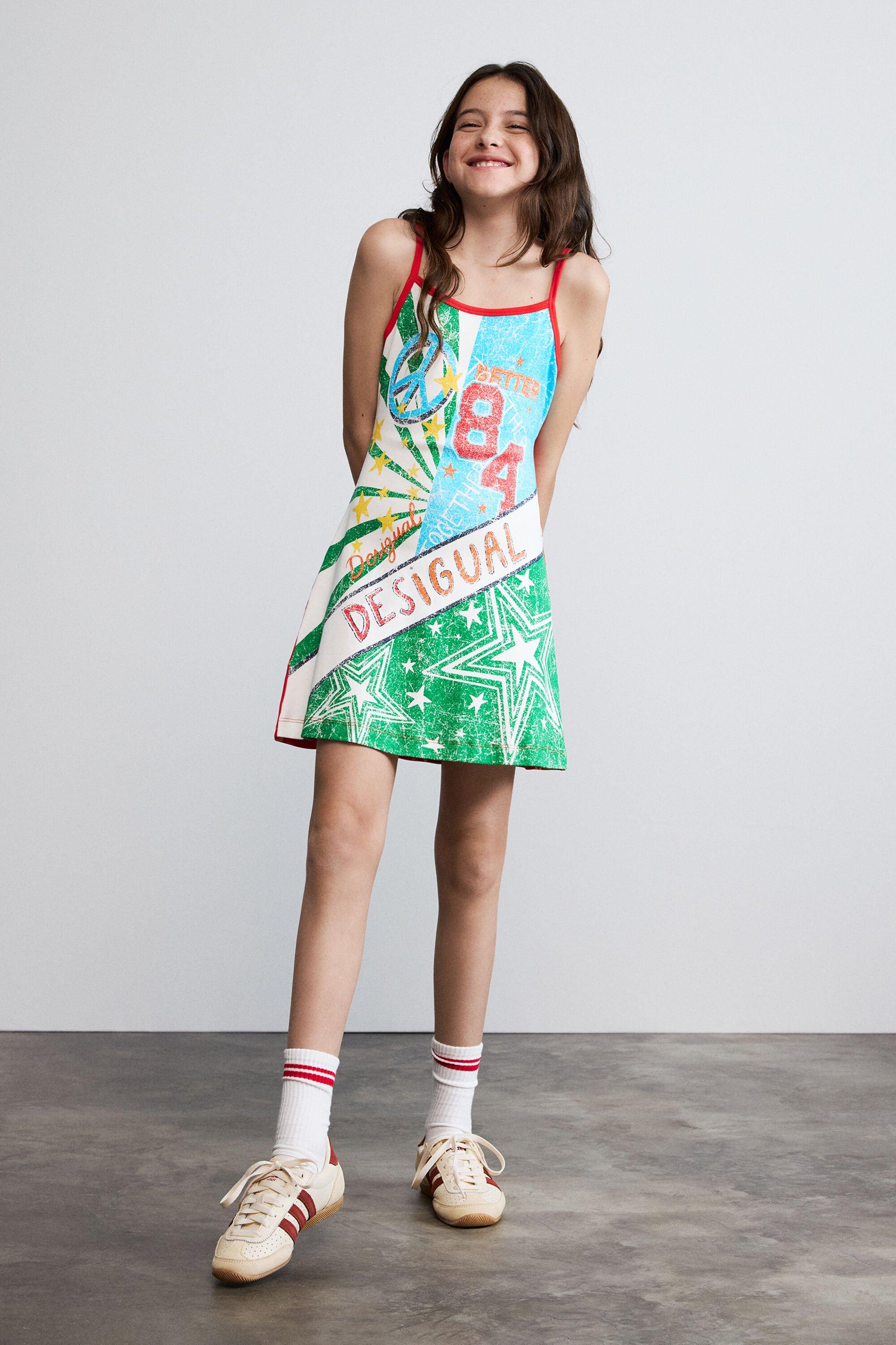 Multicolored printed dress by DESIGUAL