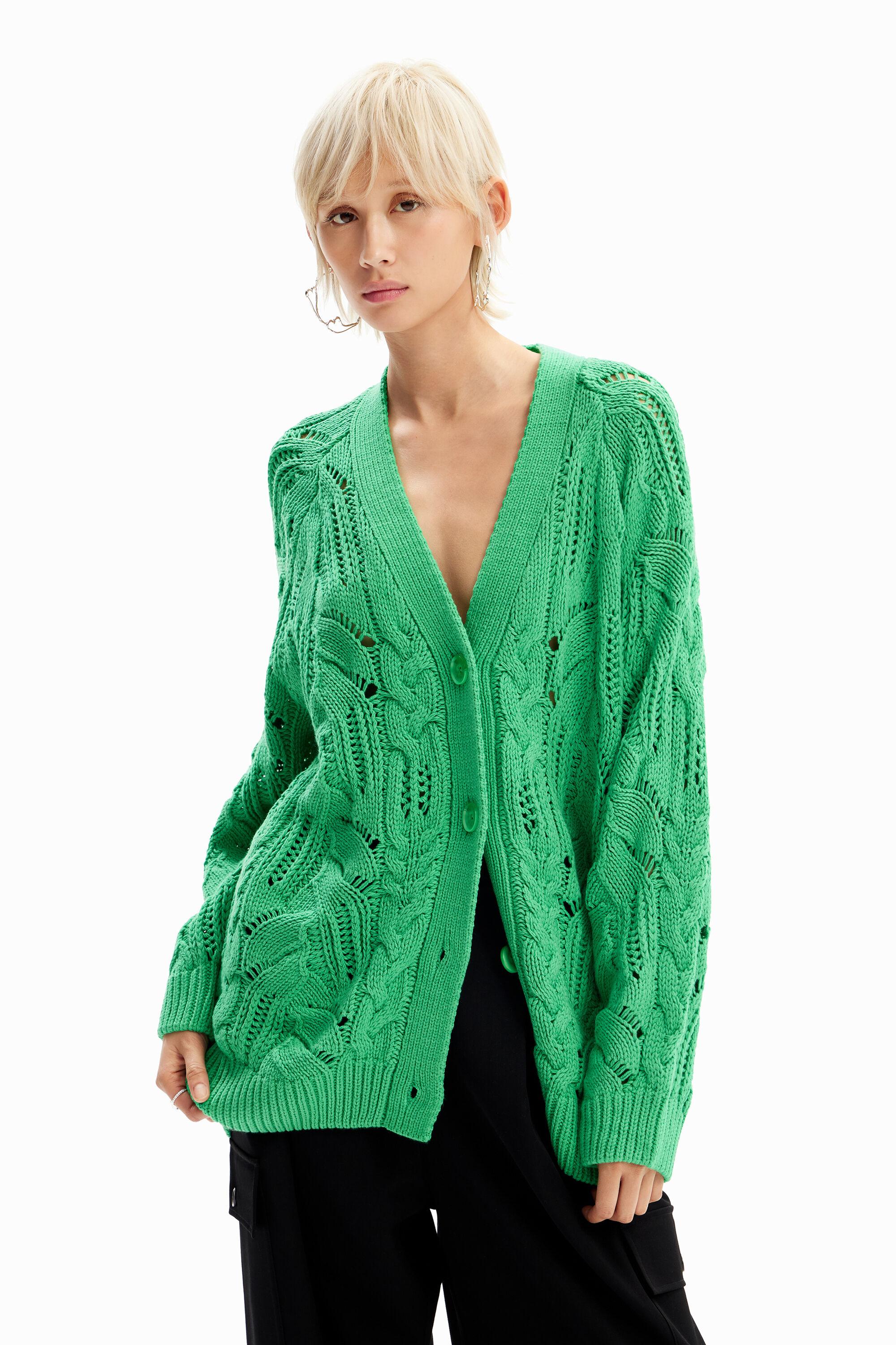 Oversize openwork cardigan by DESIGUAL