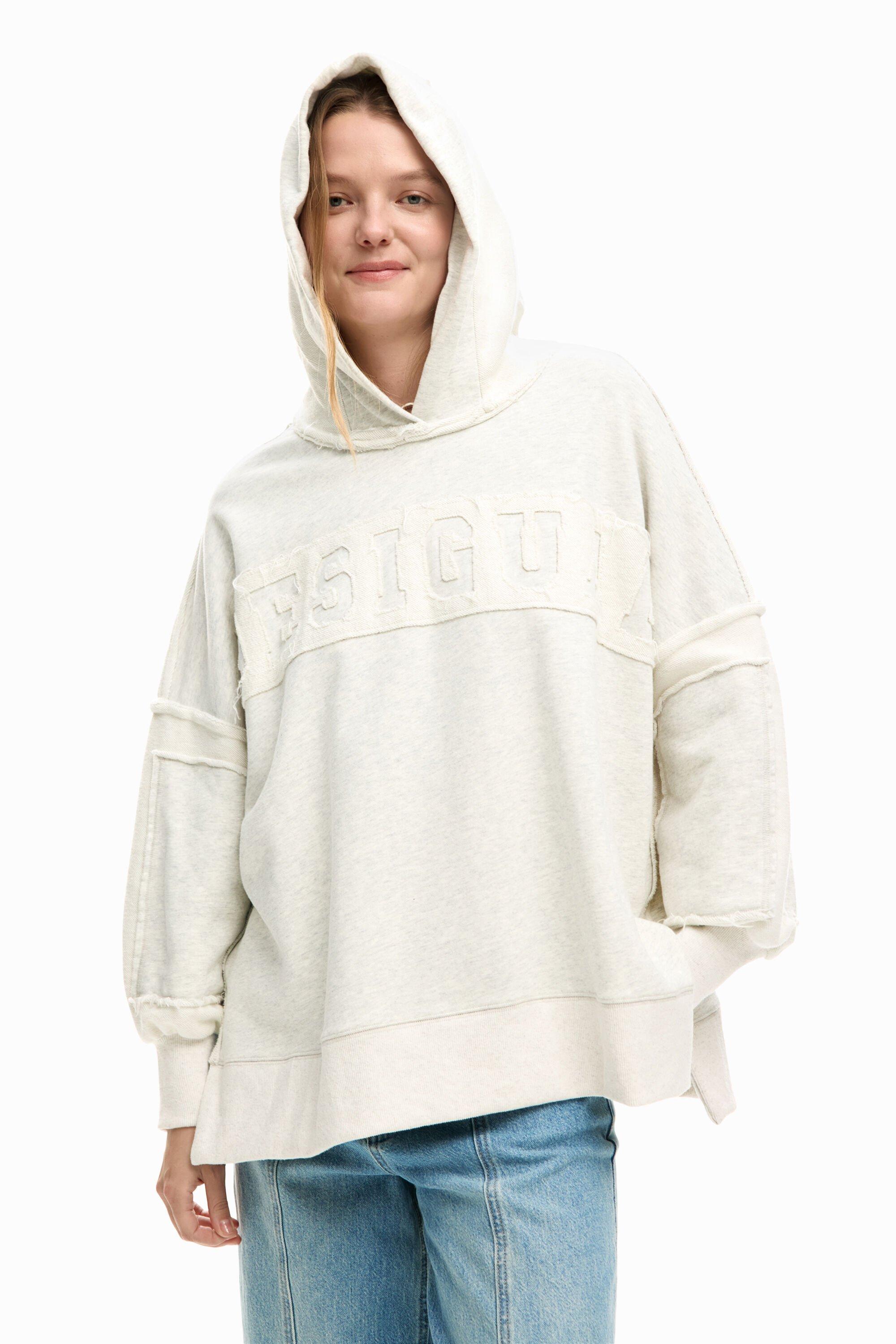 Oversize sweatshirt with hood by DESIGUAL