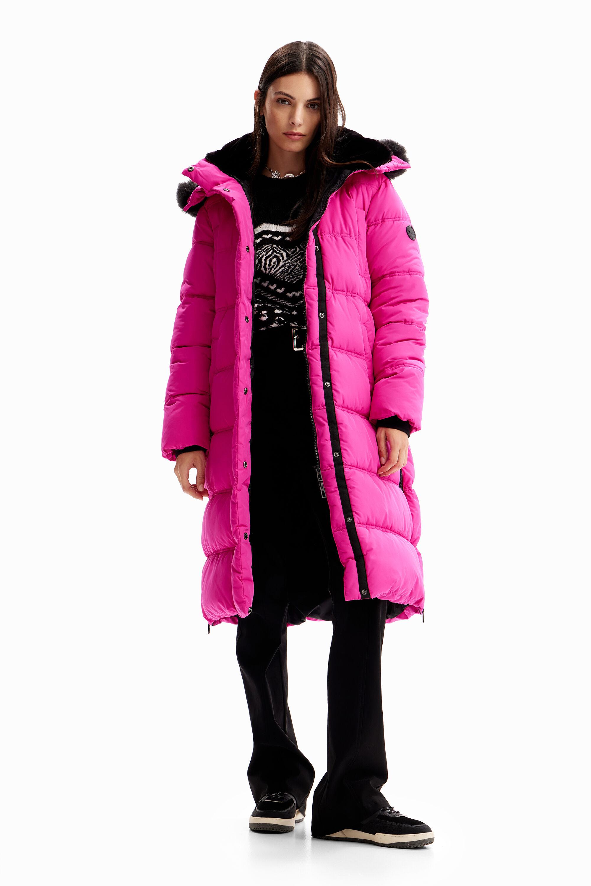 Padded belted coat by DESIGUAL