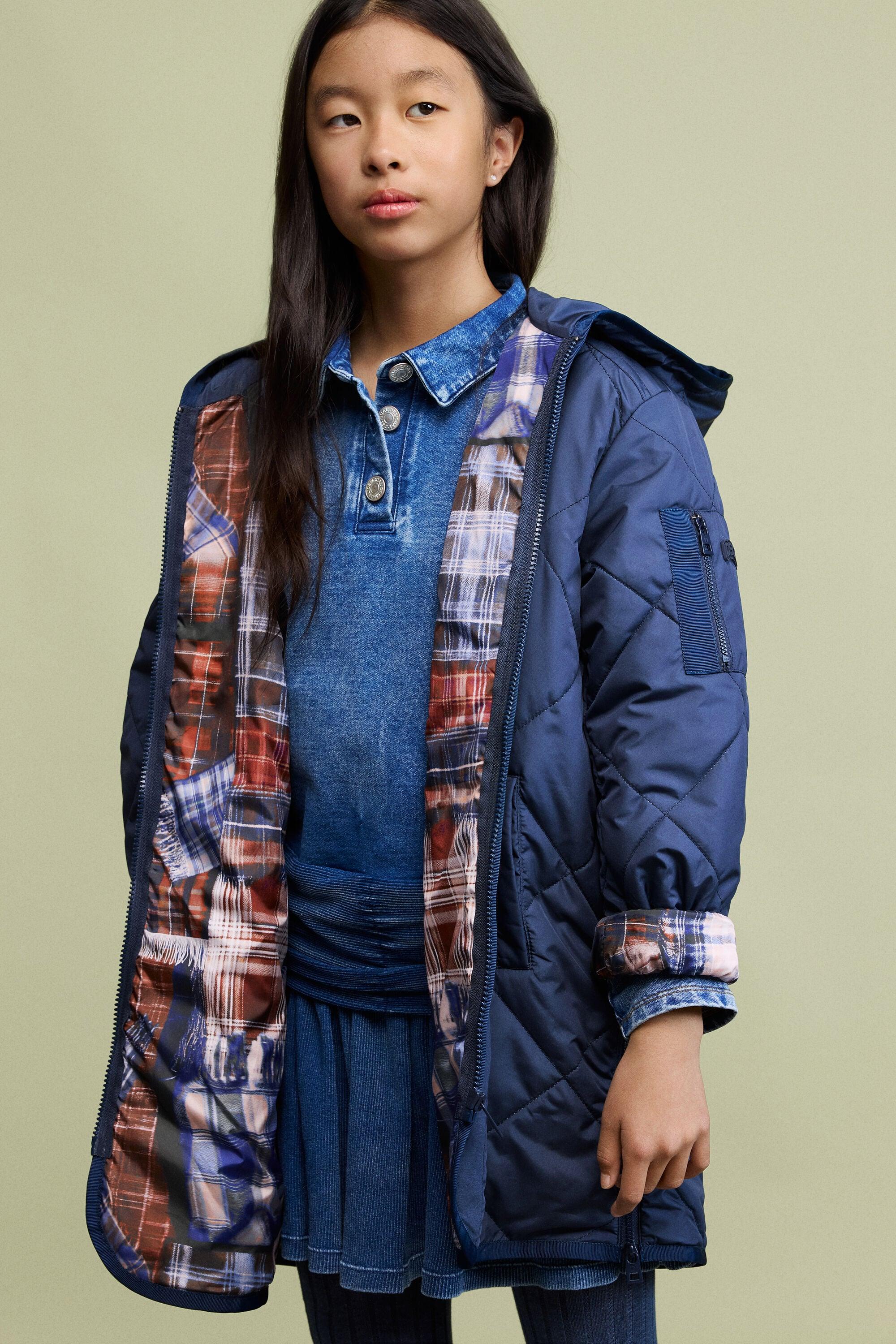 Padded coat with hood by DESIGUAL