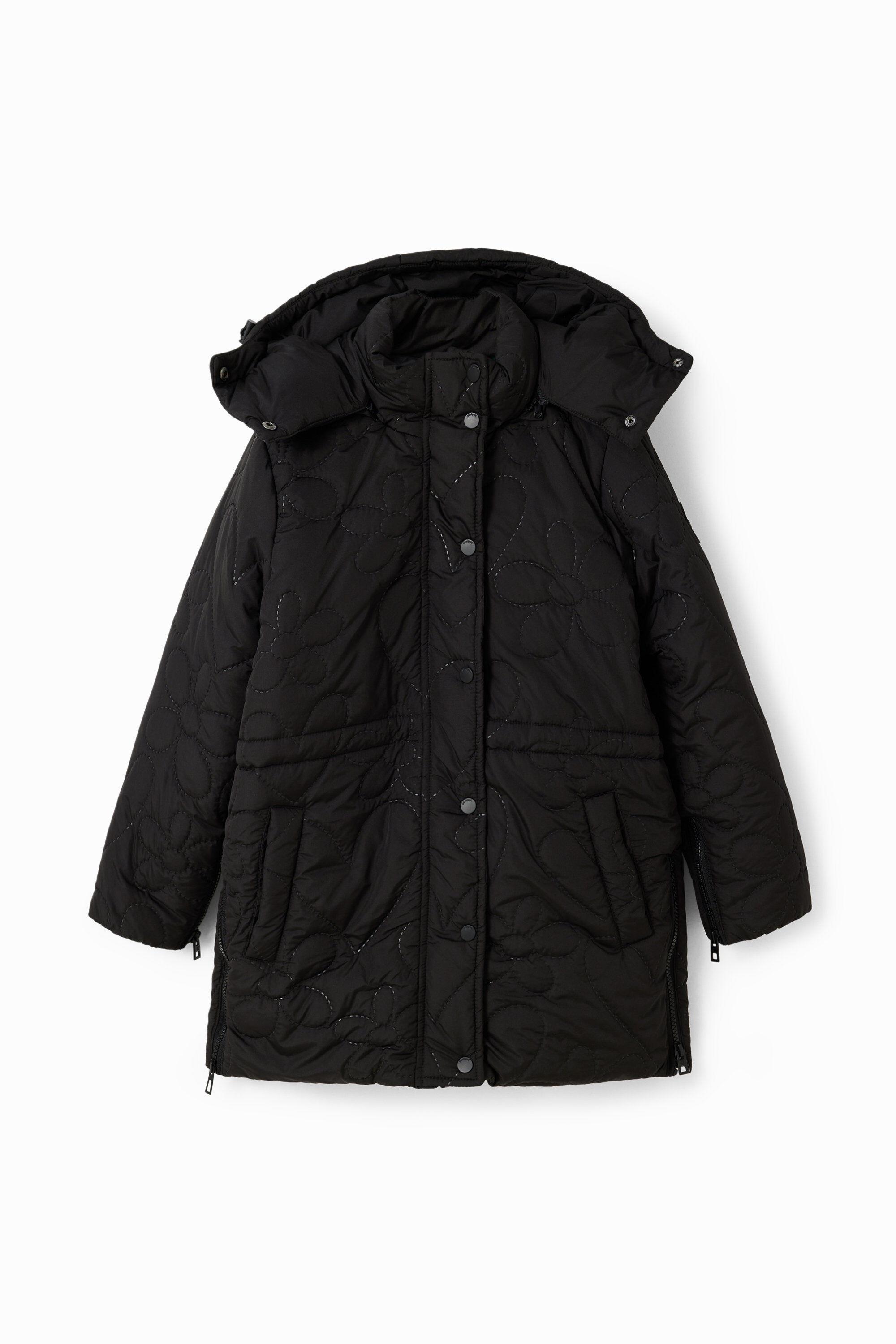 Padded heart coat by DESIGUAL