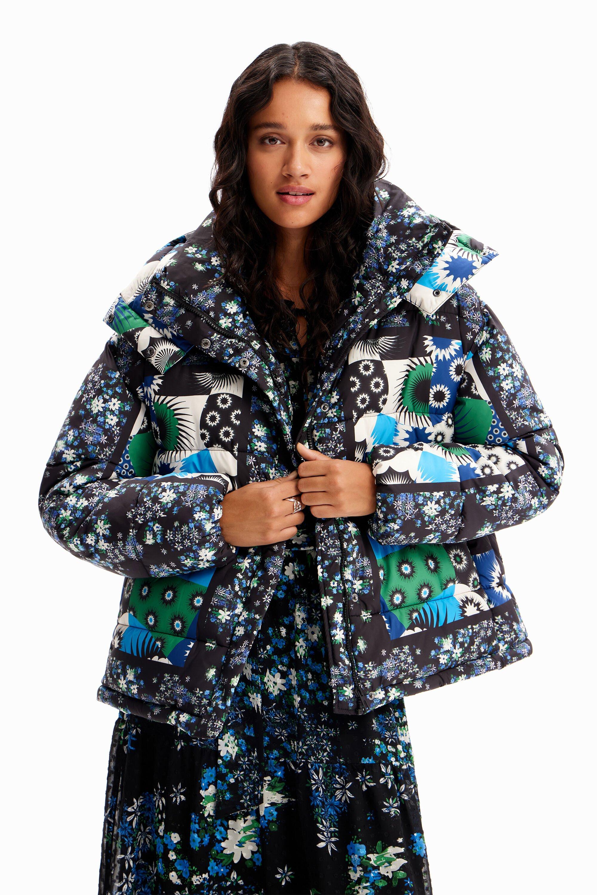 Padded patchwork jacket by DESIGUAL