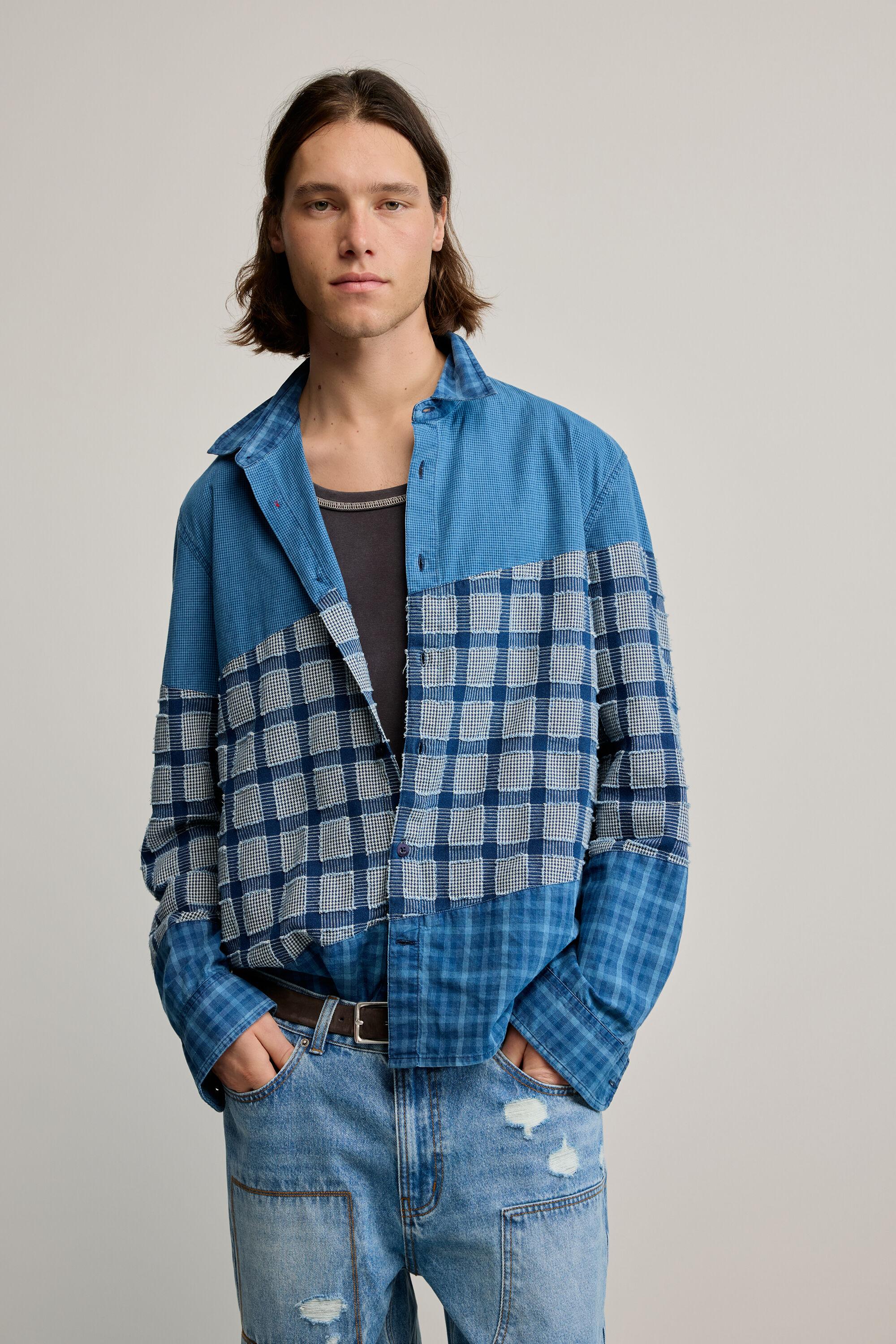 Patch checks shirt by DESIGUAL