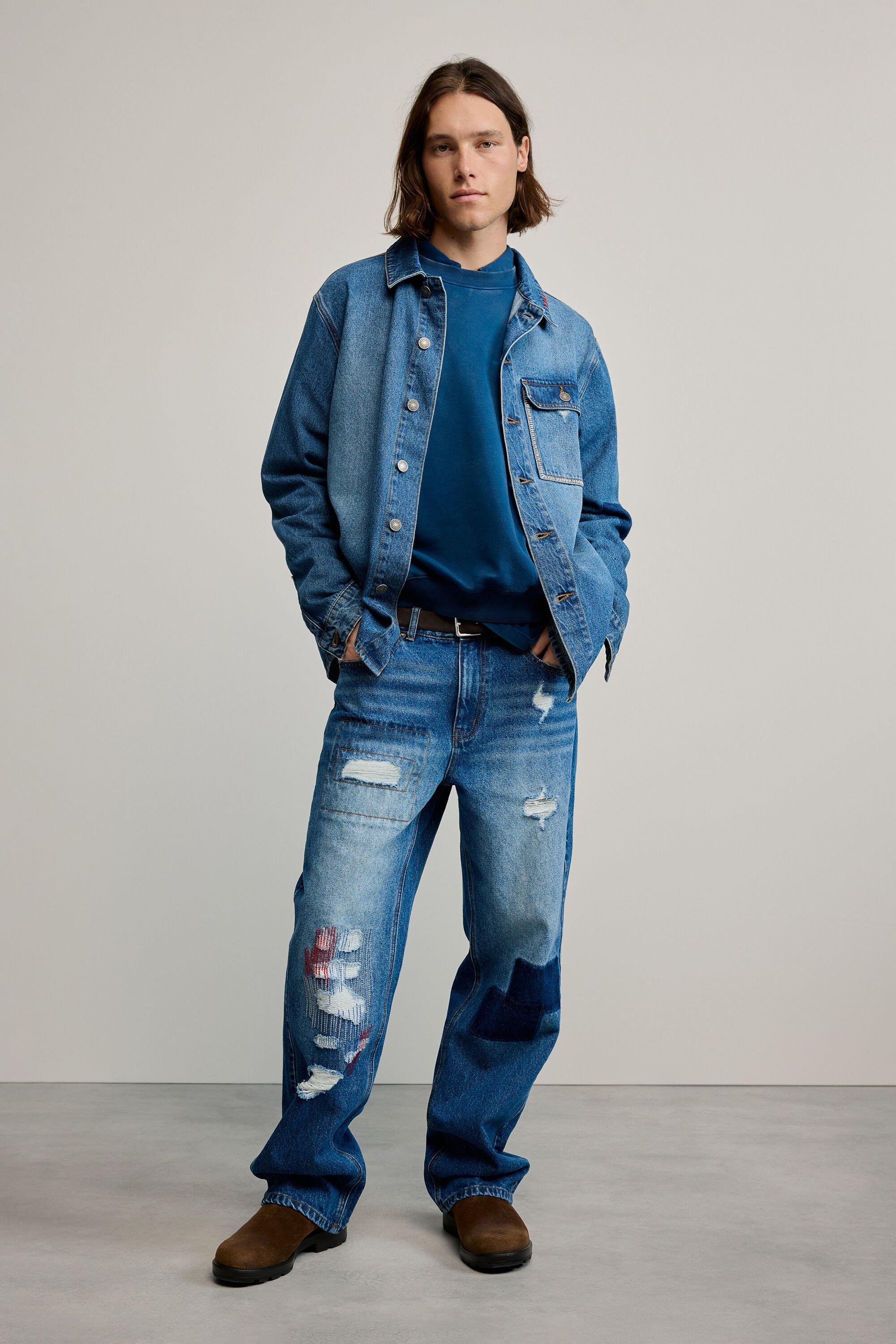 Patched jeans by DESIGUAL