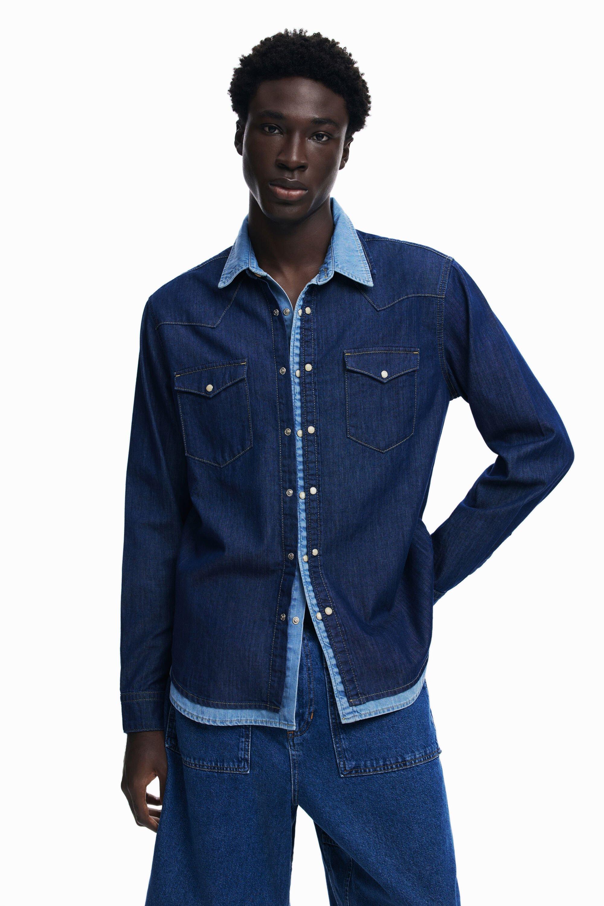 Patchwork denim shirt by DESIGUAL