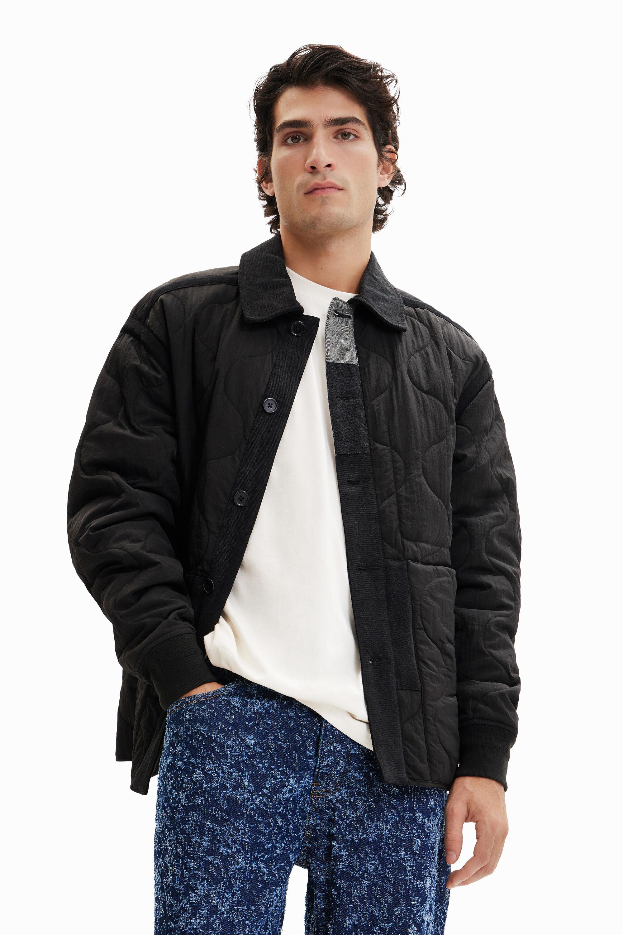 Patchwork quilted overshirt by DESIGUAL