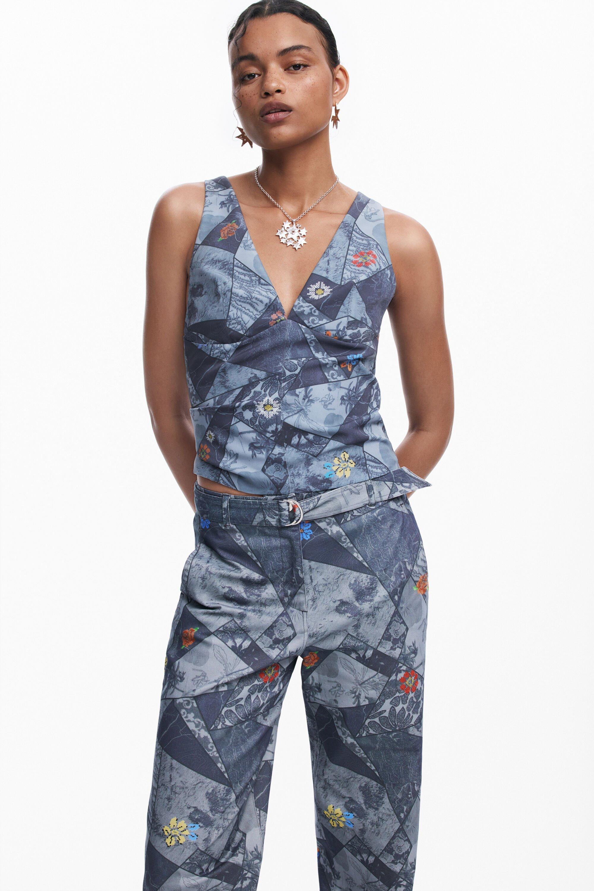 Patchwork tank top by DESIGUAL