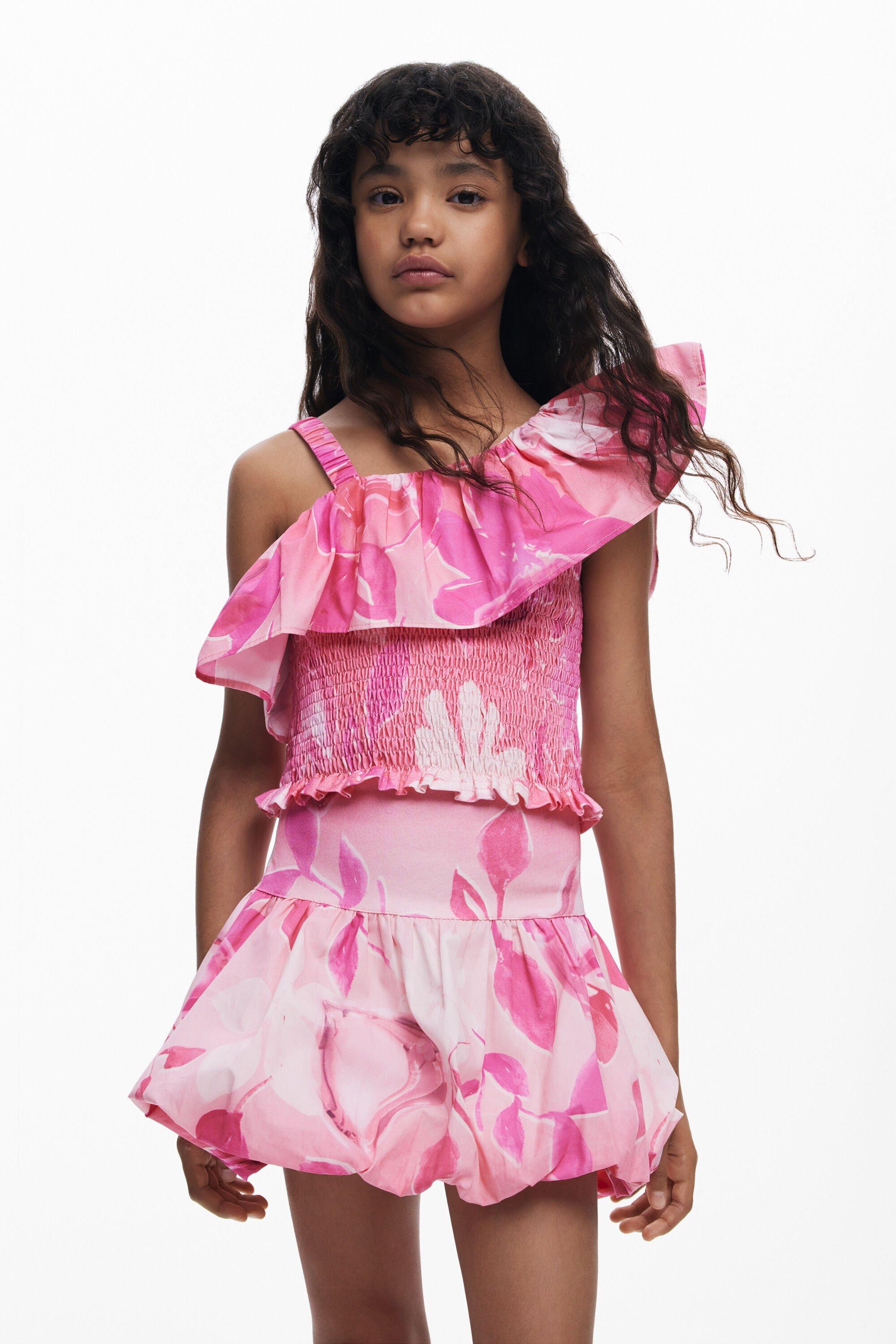 Peplum flower t-shirt by DESIGUAL