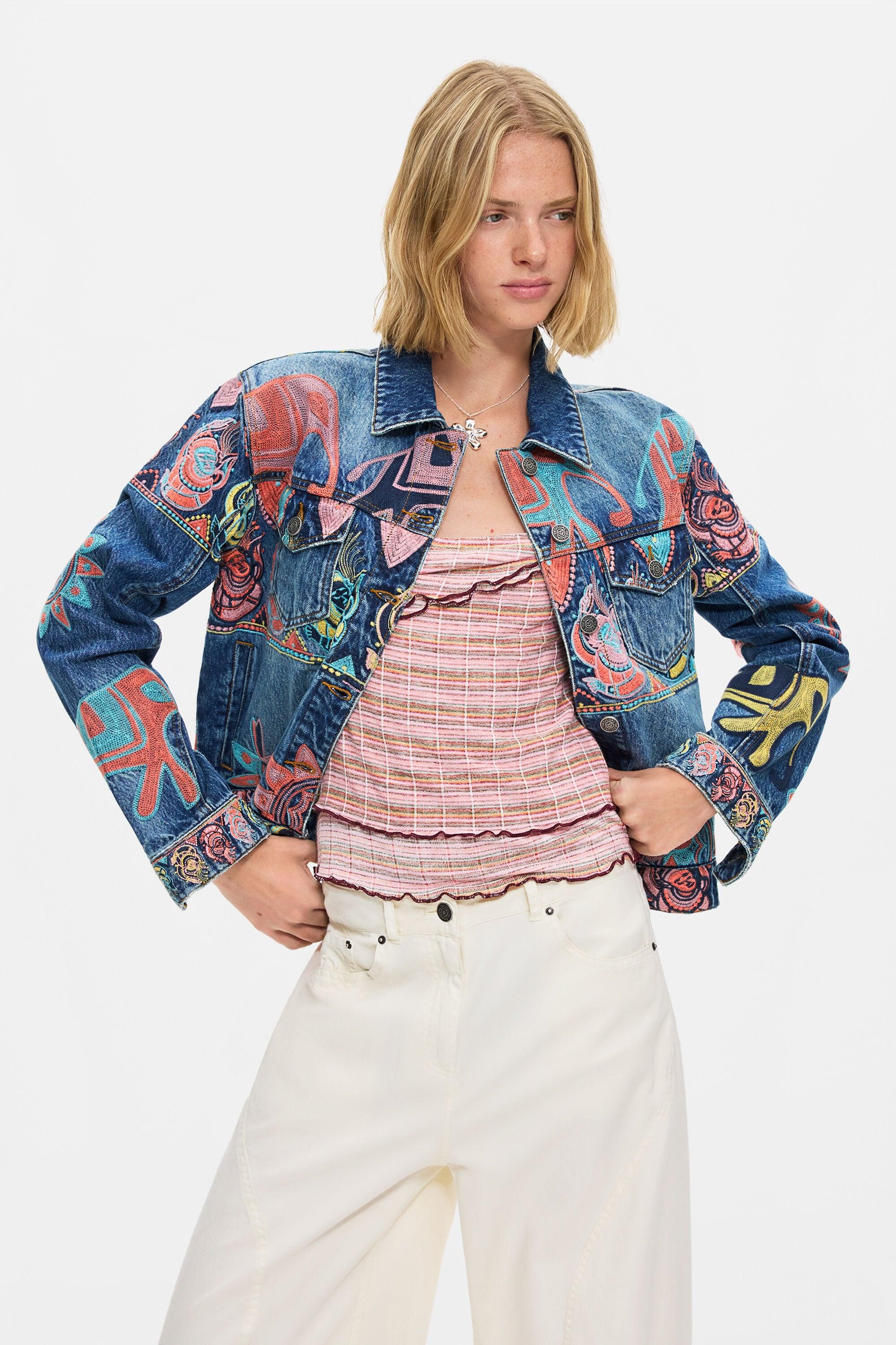 Printed Jacket 100% Cotton by DESIGUAL