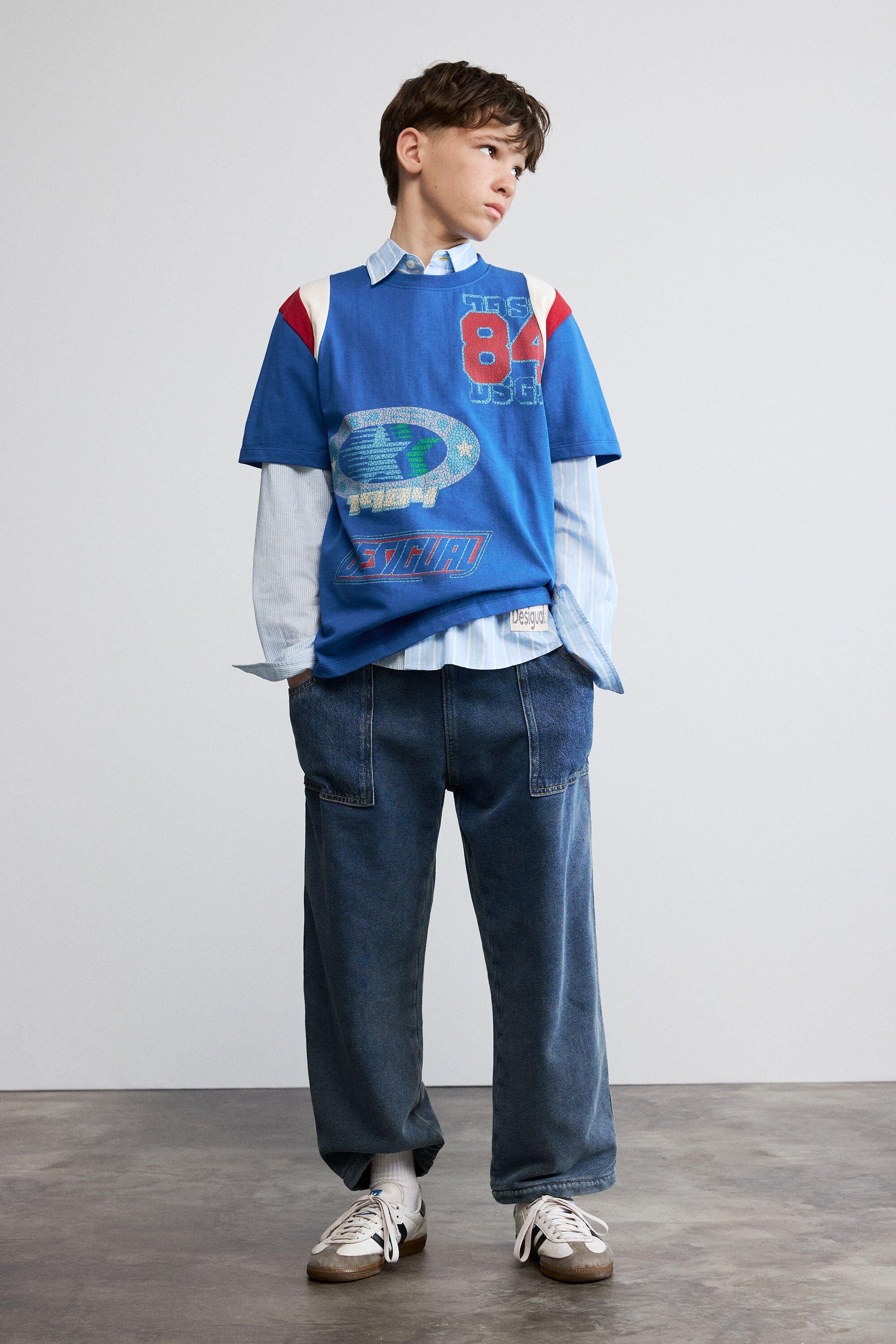 Printed cotton T-shirt by DESIGUAL
