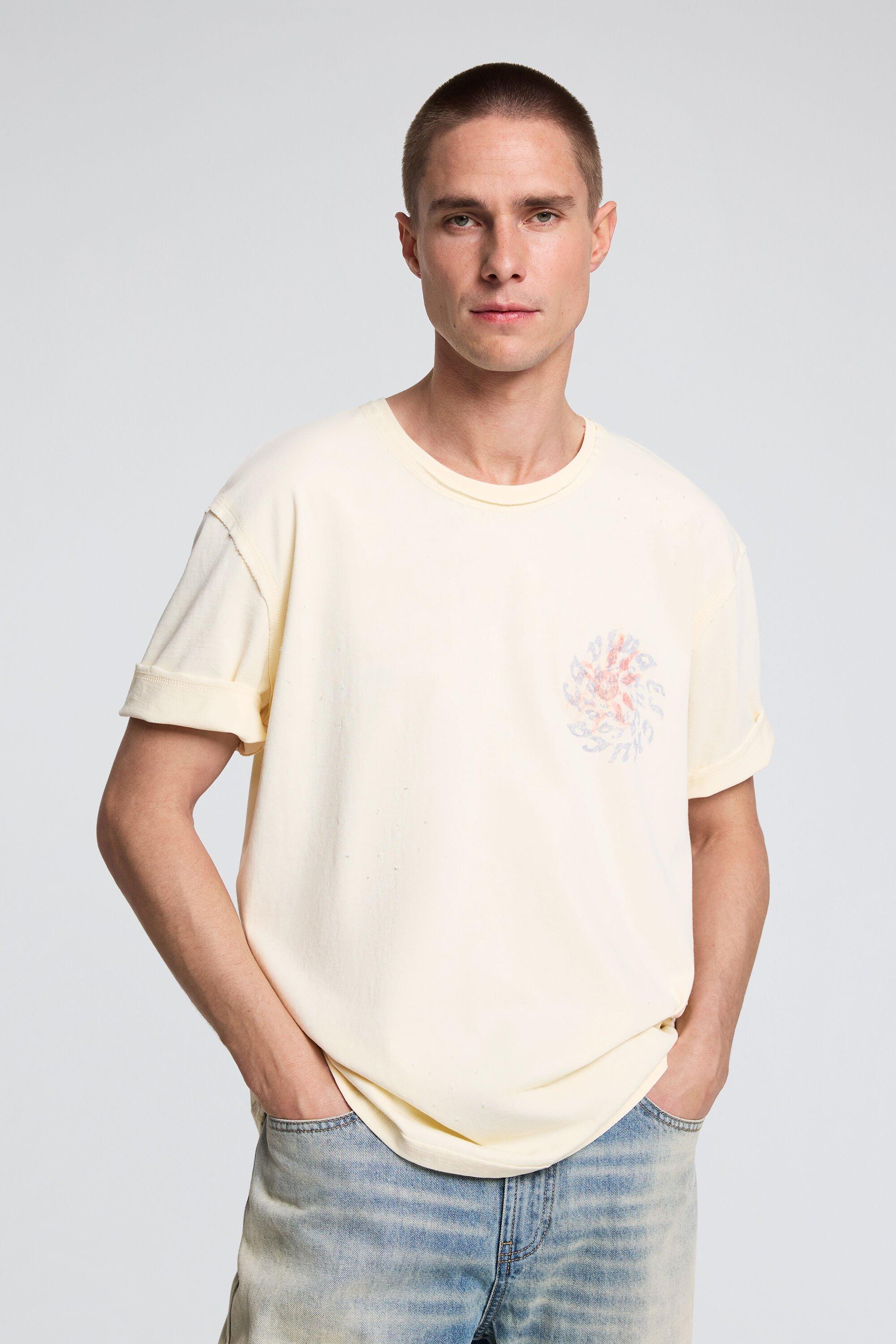 Printed cotton T-shirt by DESIGUAL