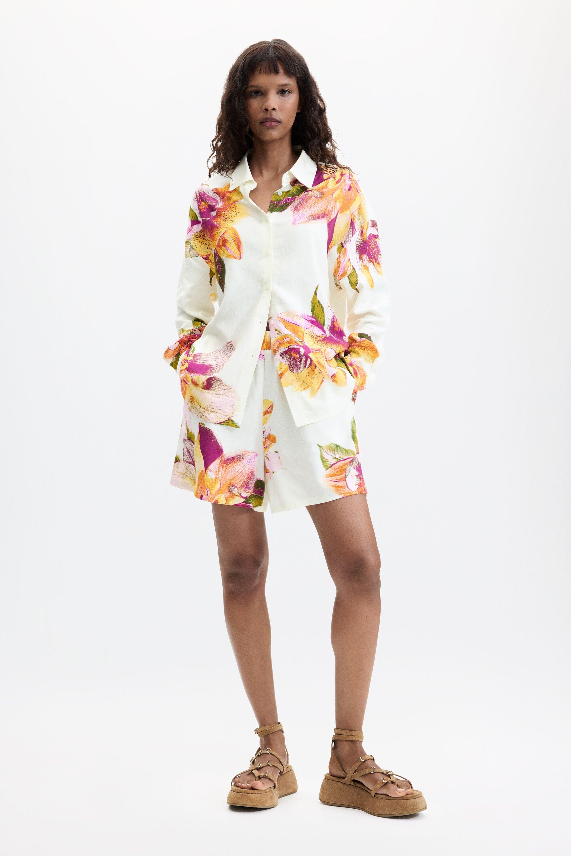 Printed floral shirt by DESIGUAL