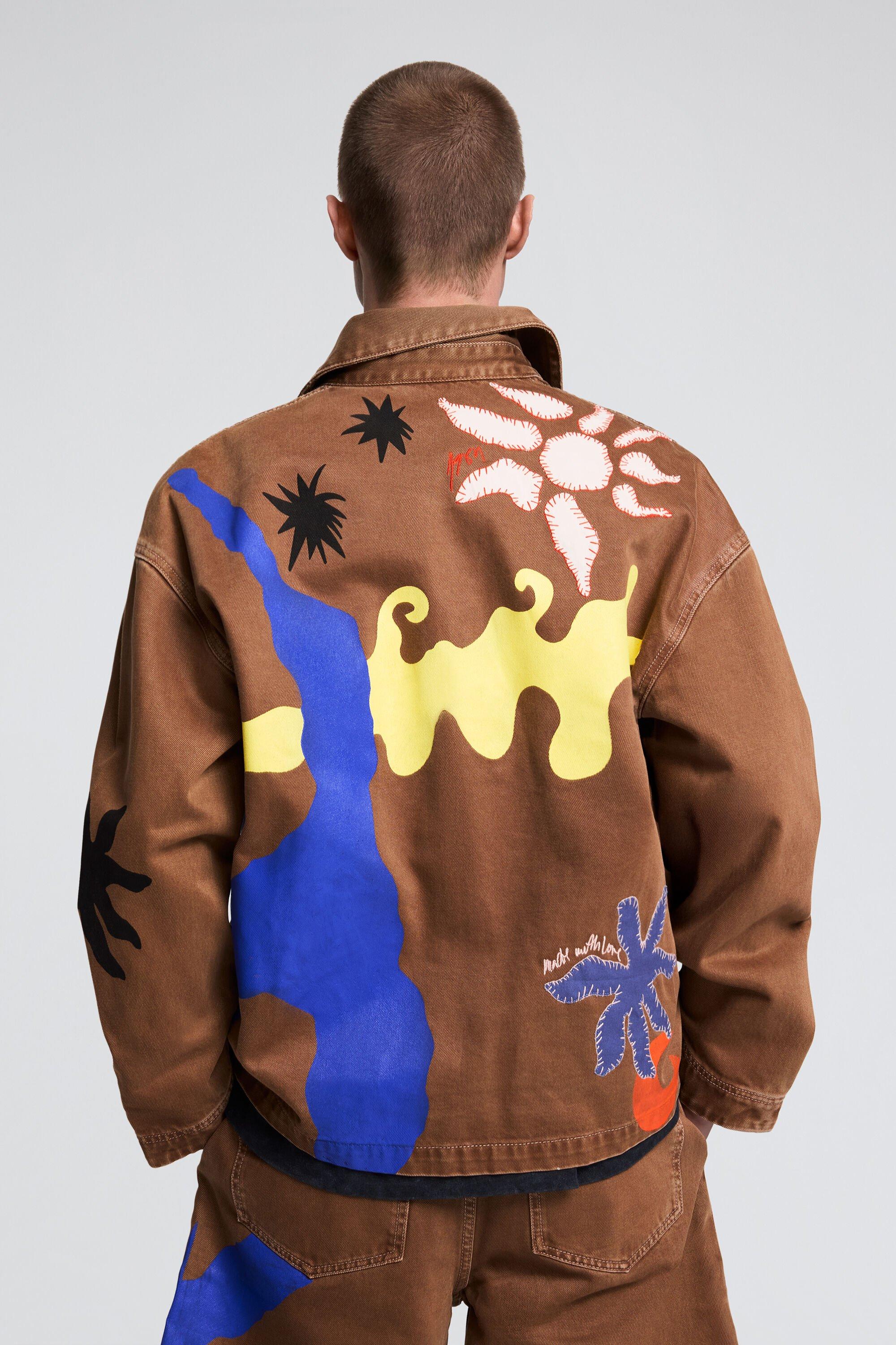 Printed jacket with suns by DESIGUAL