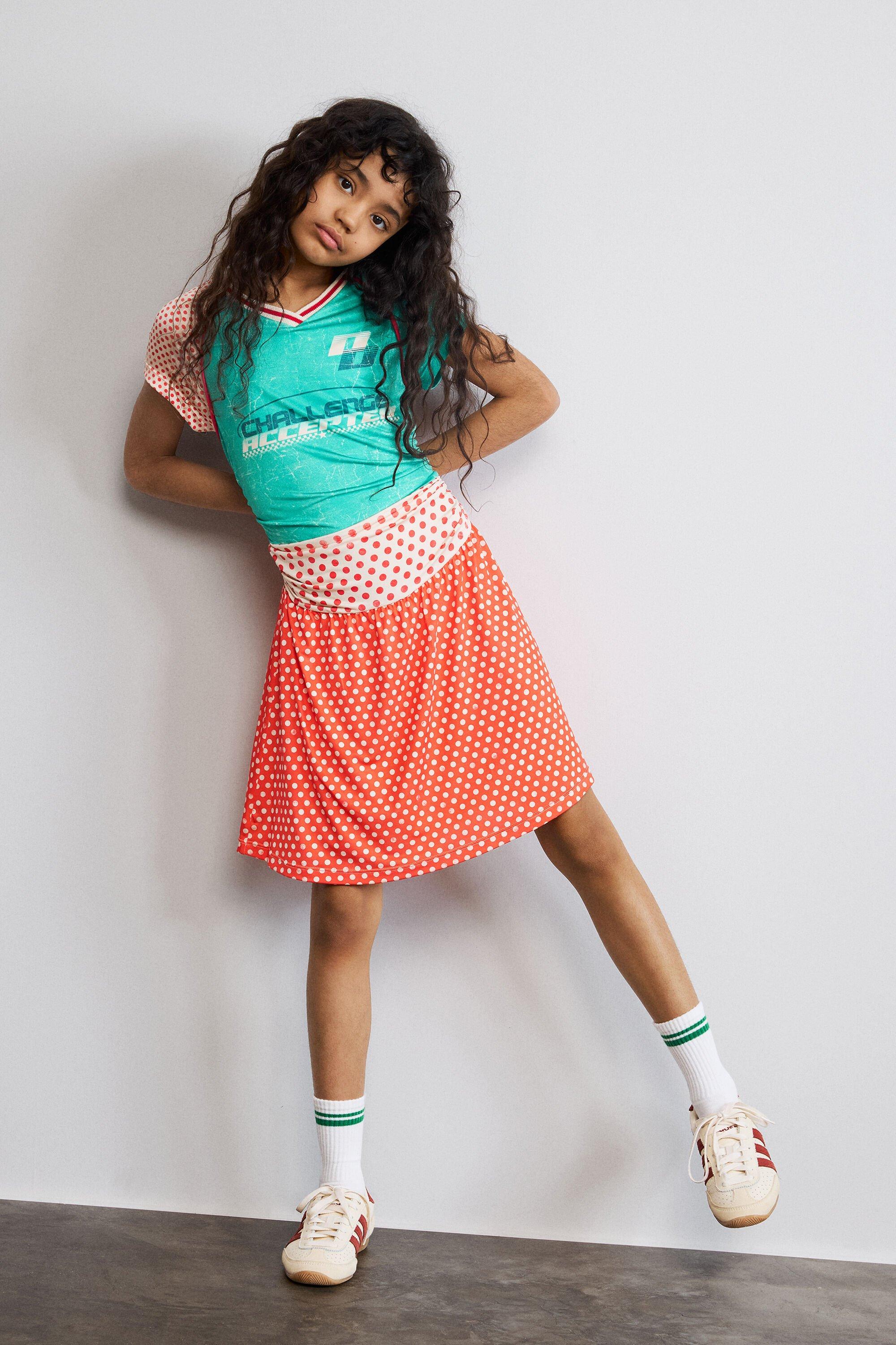 Printed knit dress by DESIGUAL