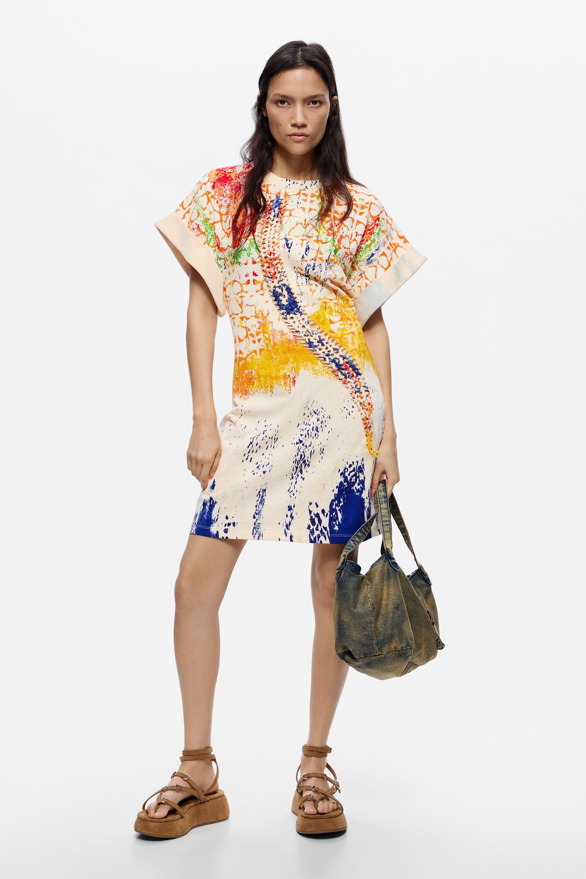 Printed knit dress. C. Lacroix by DESIGUAL