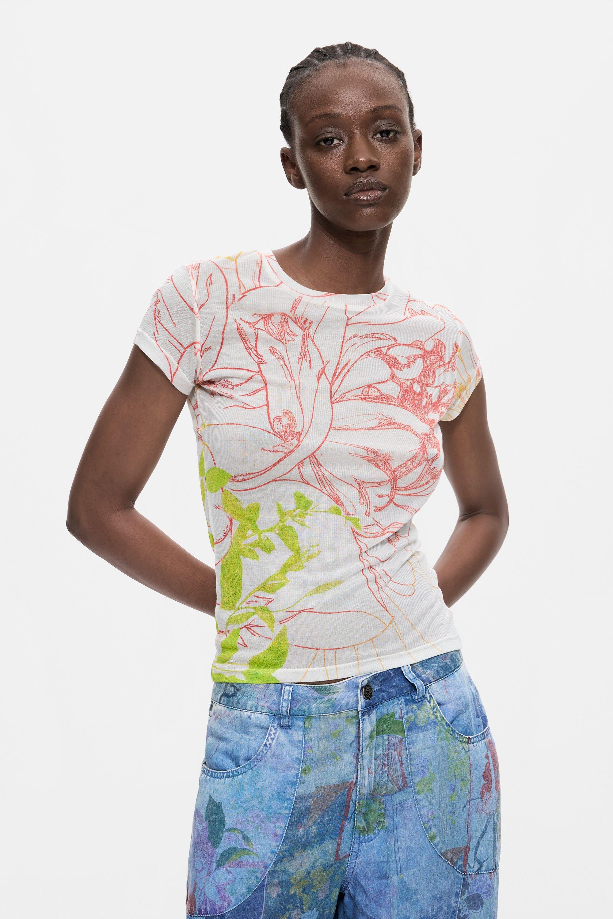 Printed knit t-shirt by DESIGUAL