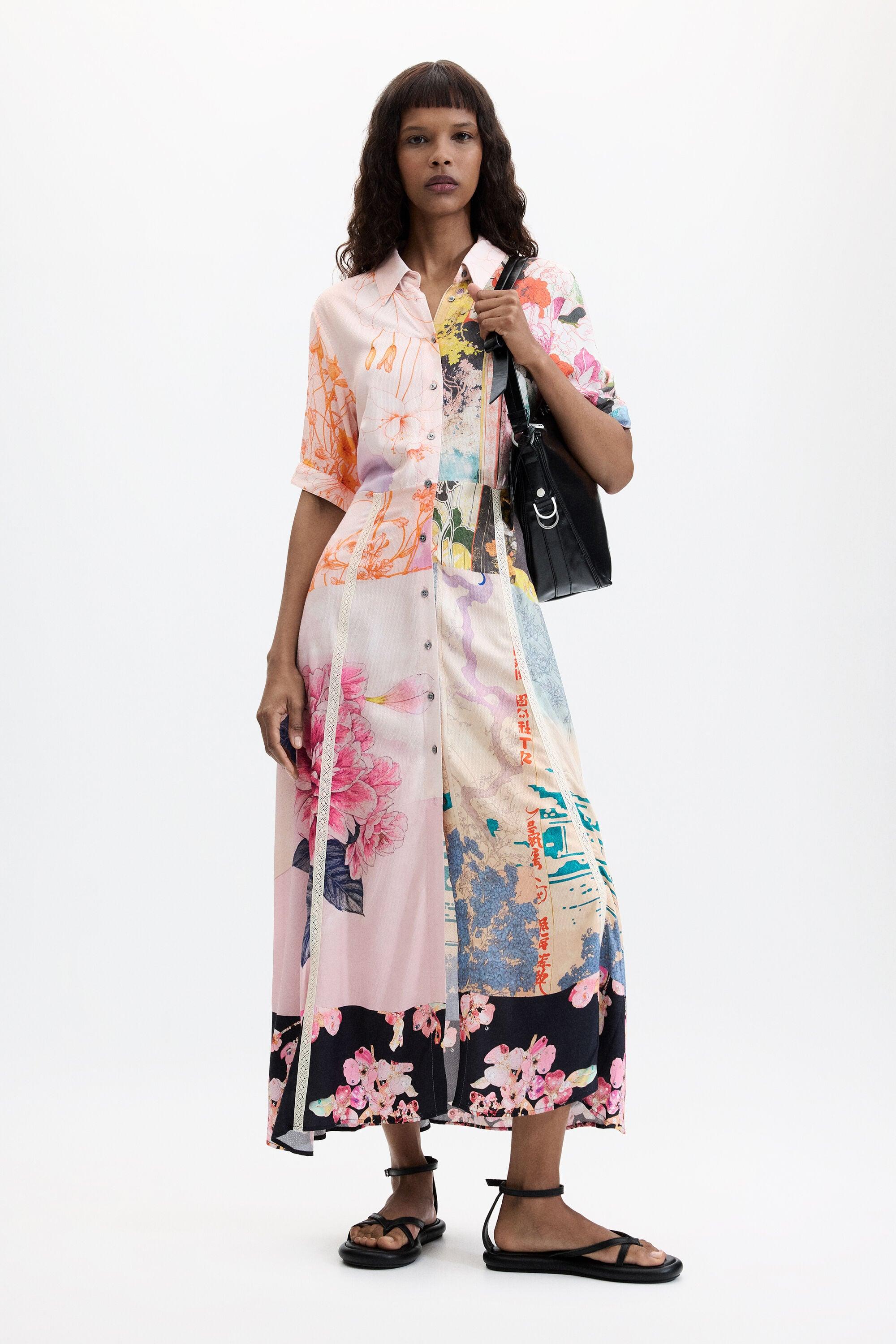 Printed long dress by DESIGUAL
