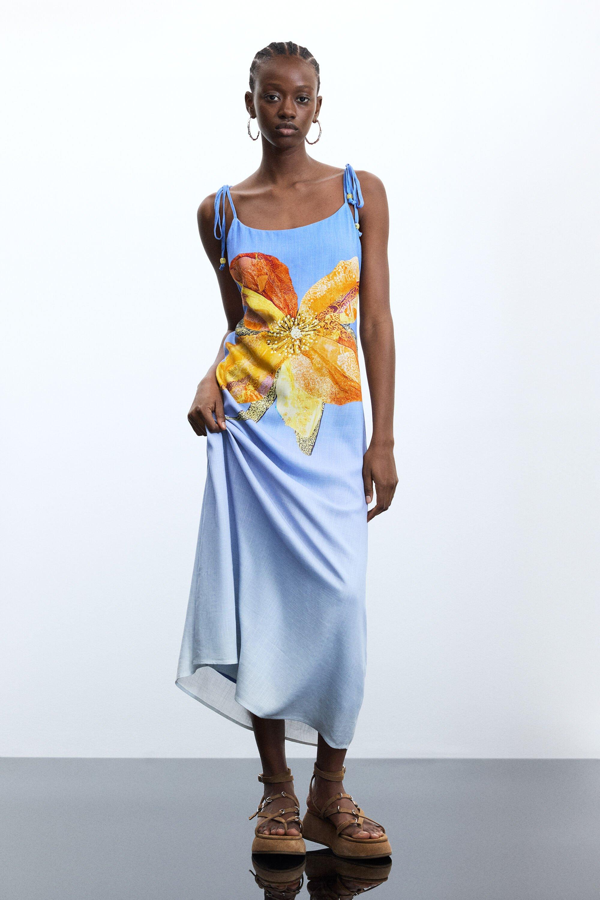 Printed long dress by DESIGUAL