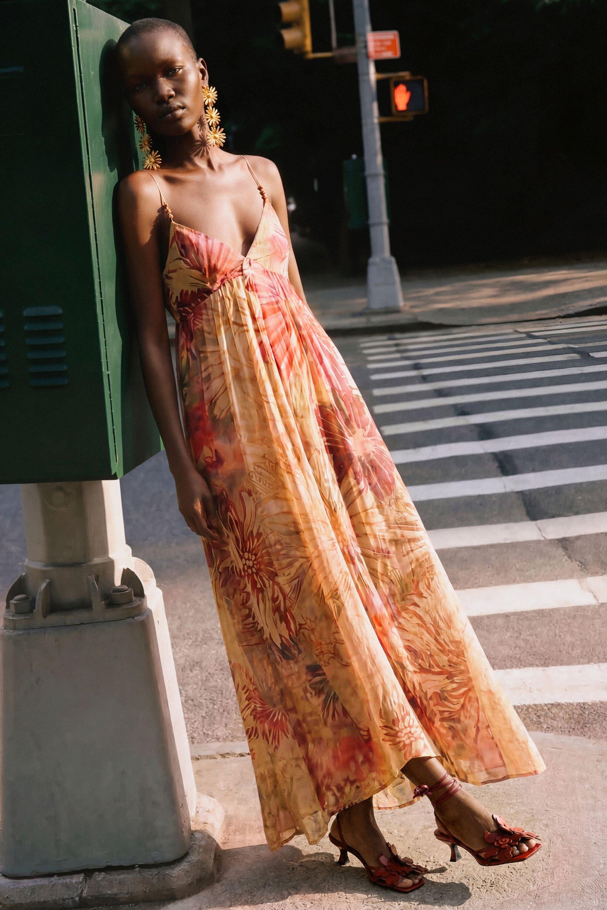 Printed long dress by DESIGUAL