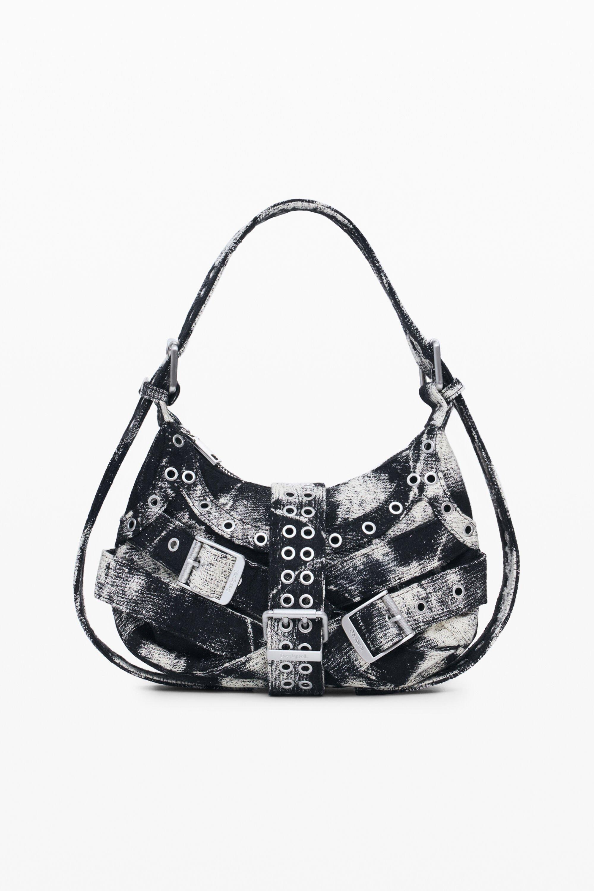 Printed medium bag with buckles by DESIGUAL