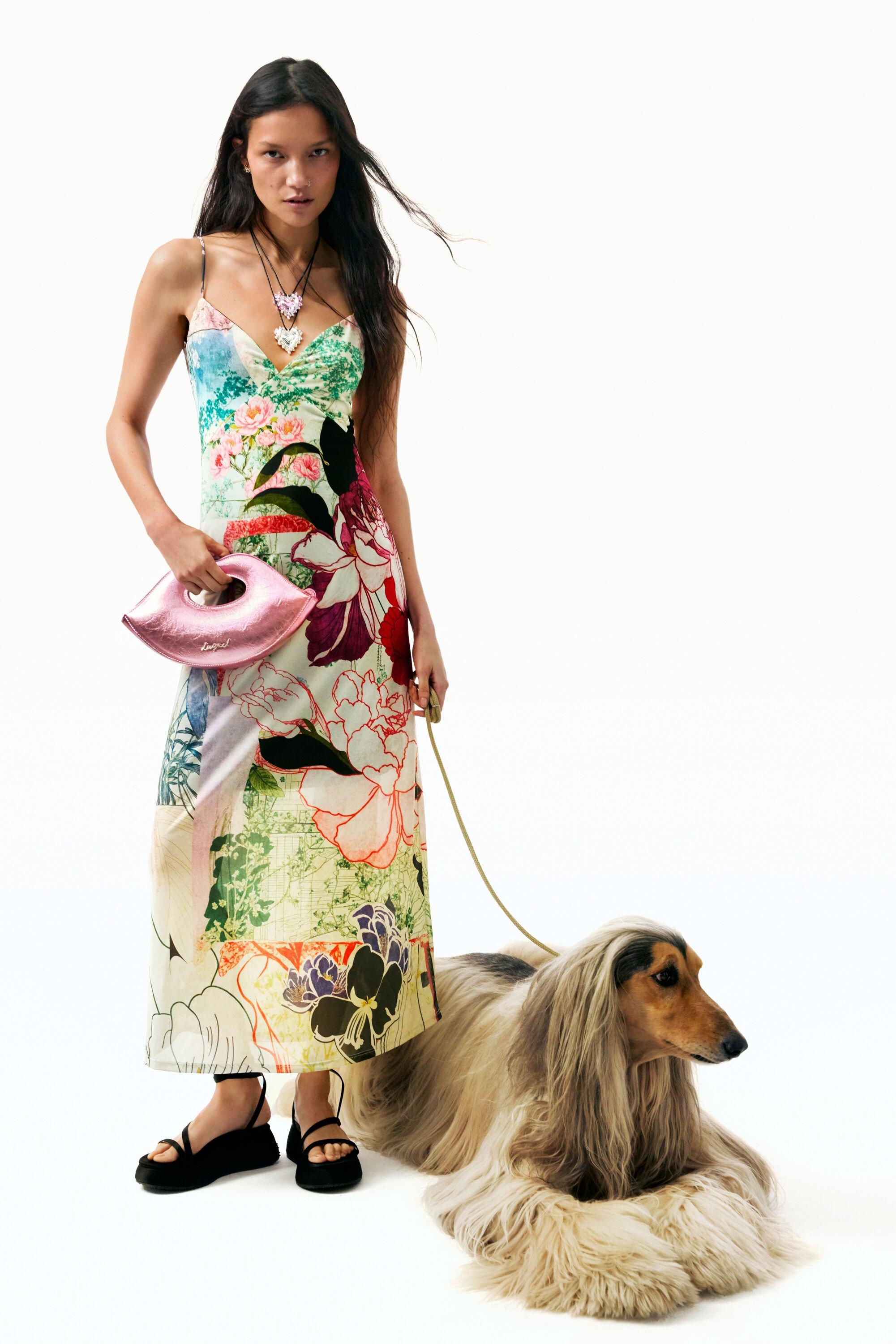Printed strappy dress by DESIGUAL