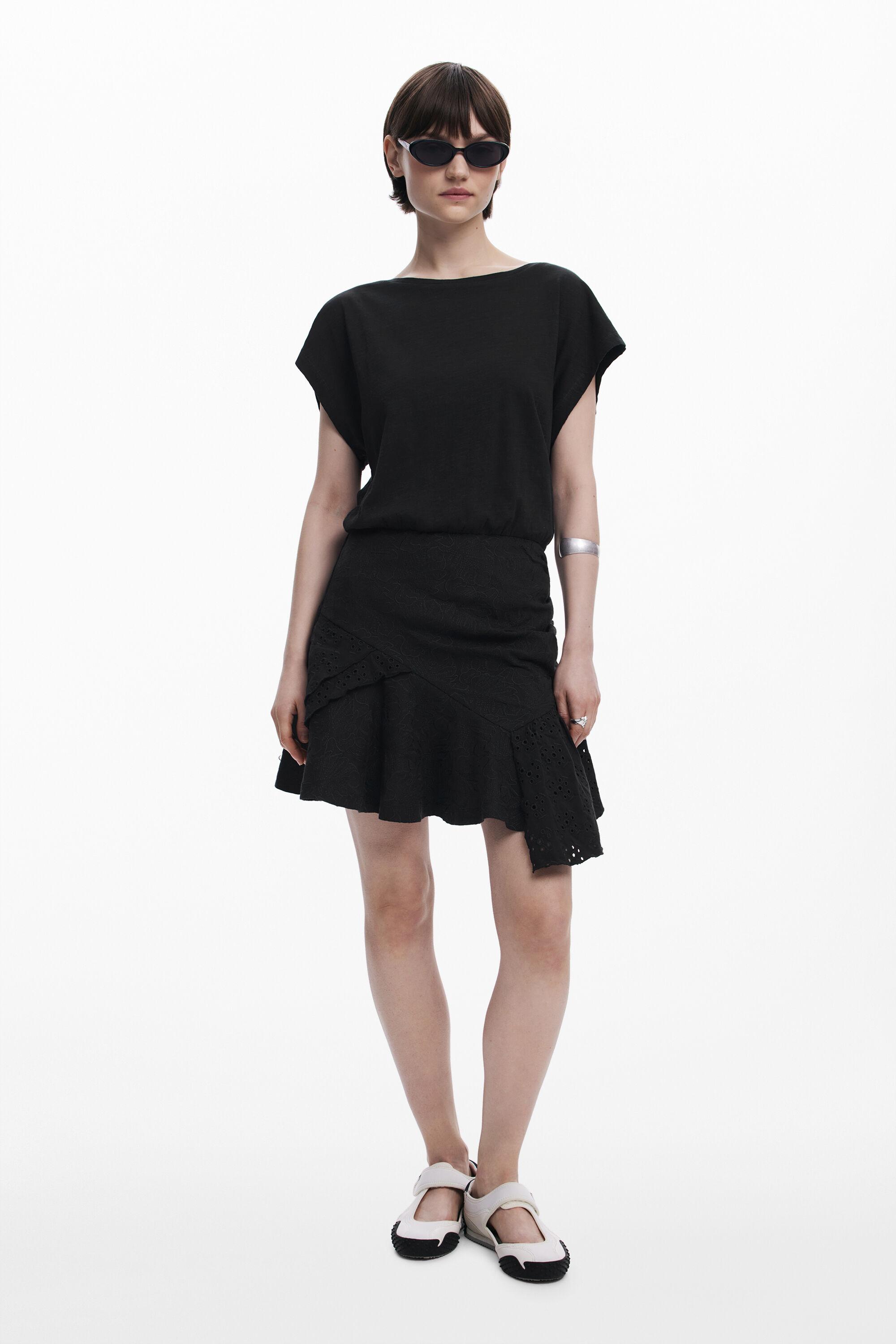 Puff-sleeve short dress by DESIGUAL