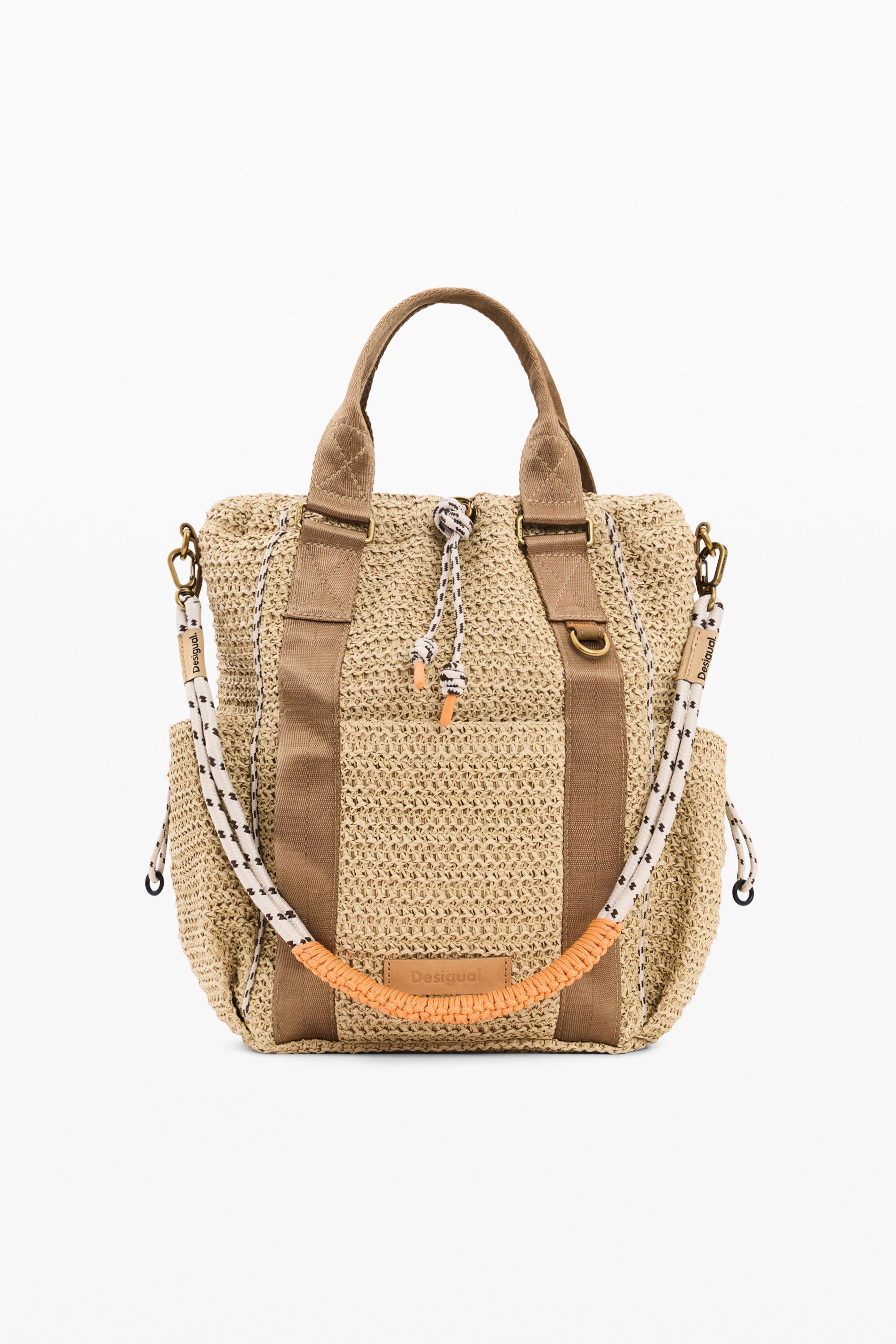 Raffia backpack by DESIGUAL