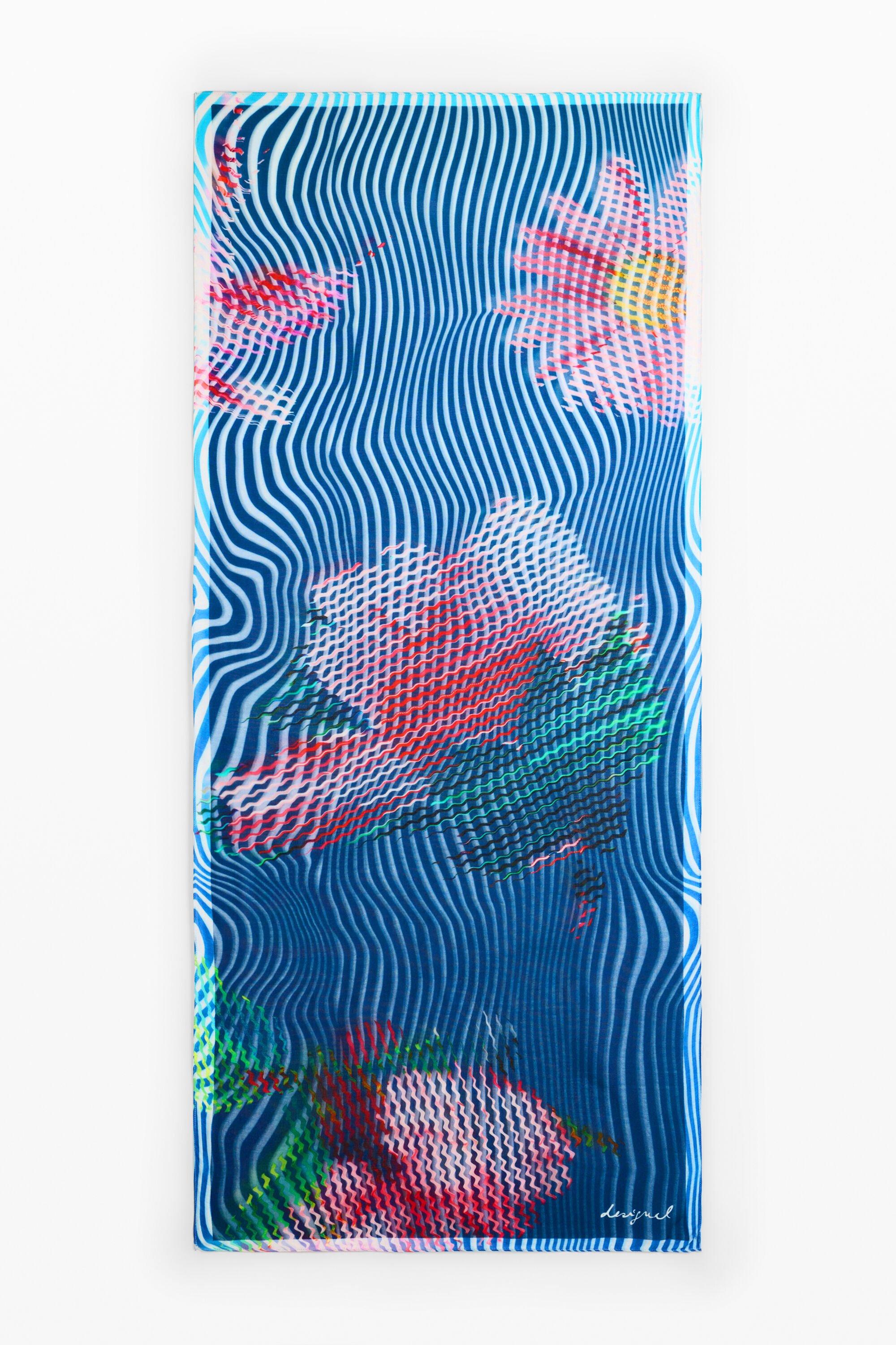 Rectangular floral foulard by DESIGUAL