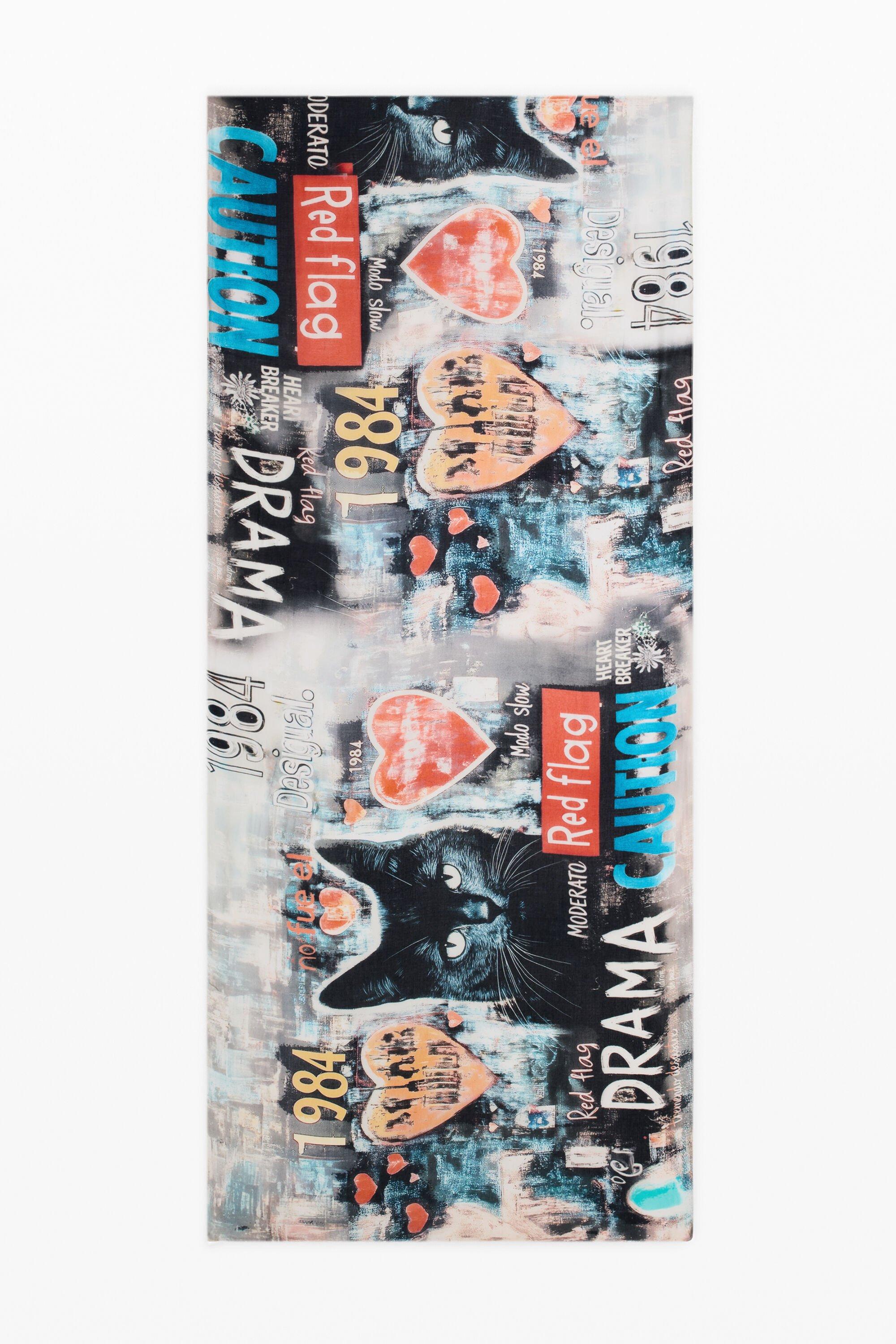 Rectangular patterned foulard by DESIGUAL