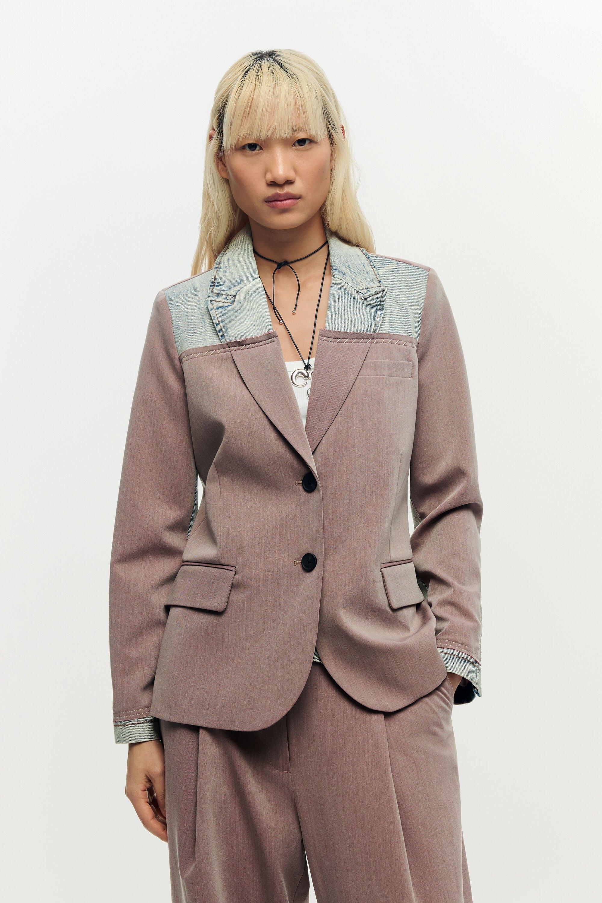 Recycled blazer coat by DESIGUAL
